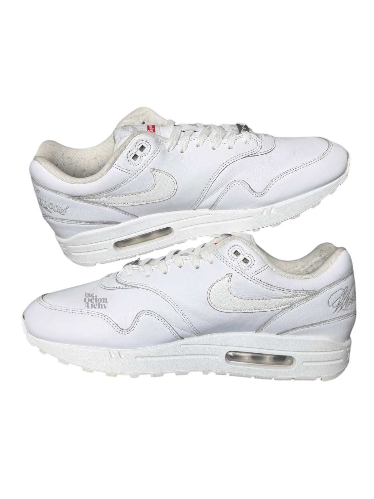 Nike × Supreme Supreme x 2025 Nike Air Max 1 87 SP HF8813-100 Triple White Size US 11.5 / EU 44-45 - 5 Thumbnail