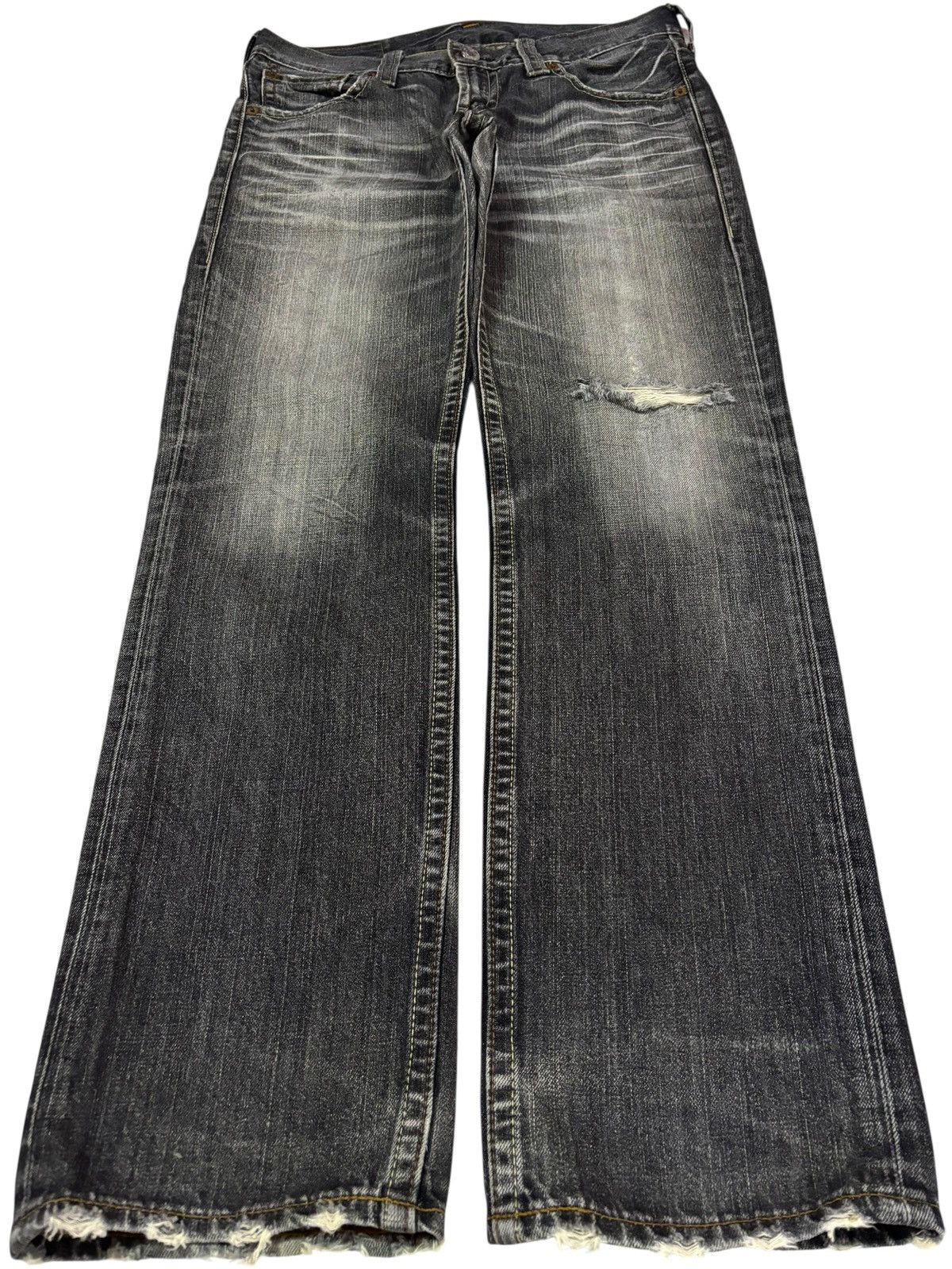 Levi's Vtg 90s Levis 502 Distressed Jeans Size US 34 / EU 50 - 1 Thumbnail