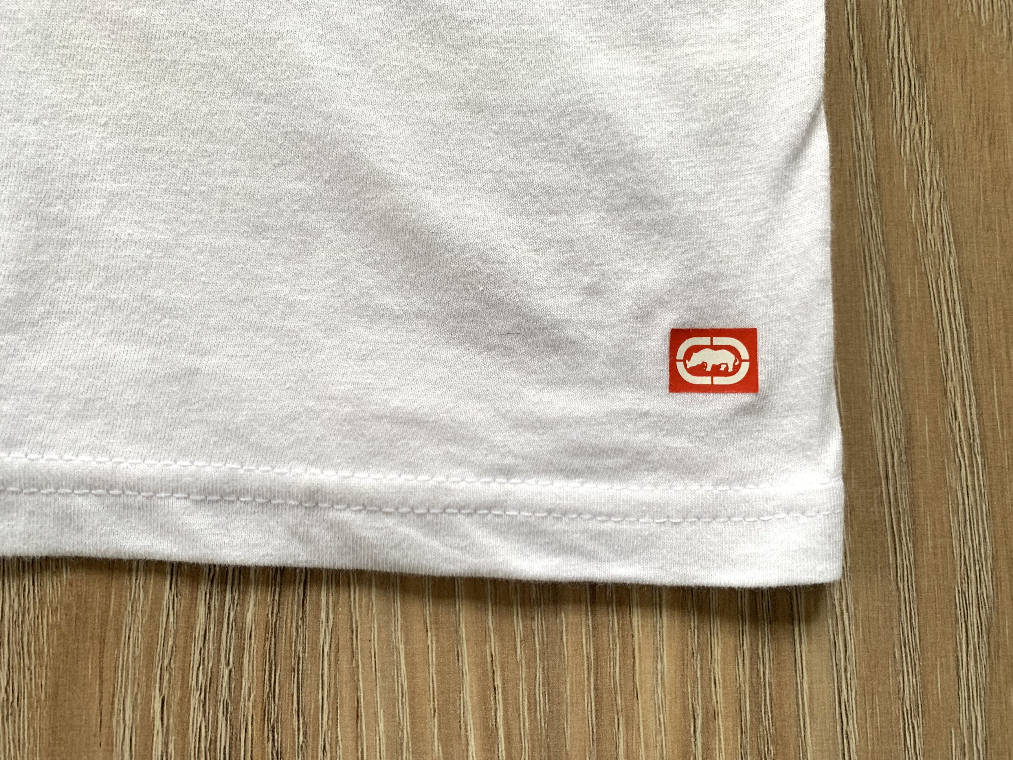 Ecko Unltd. Ecko Unltd Basic V Neck White Cotton T Shirt Size US L / EU 52-54 / 3 - 5 Thumbnail
