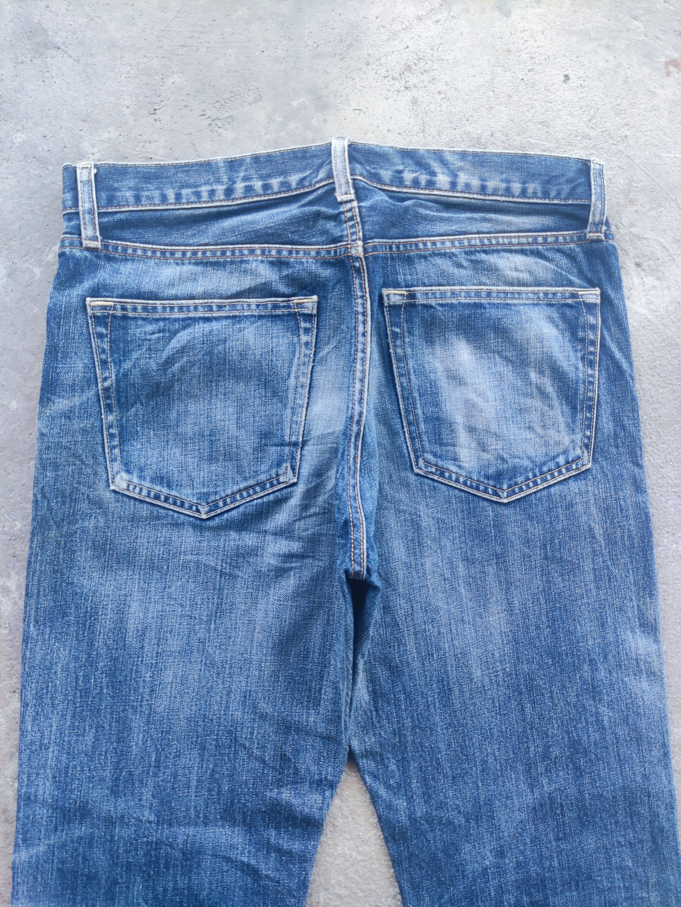 Japanese Brand Vintage Japanese Denim Distress Faded Pants Size US 34 / EU 50 - 9 Thumbnail