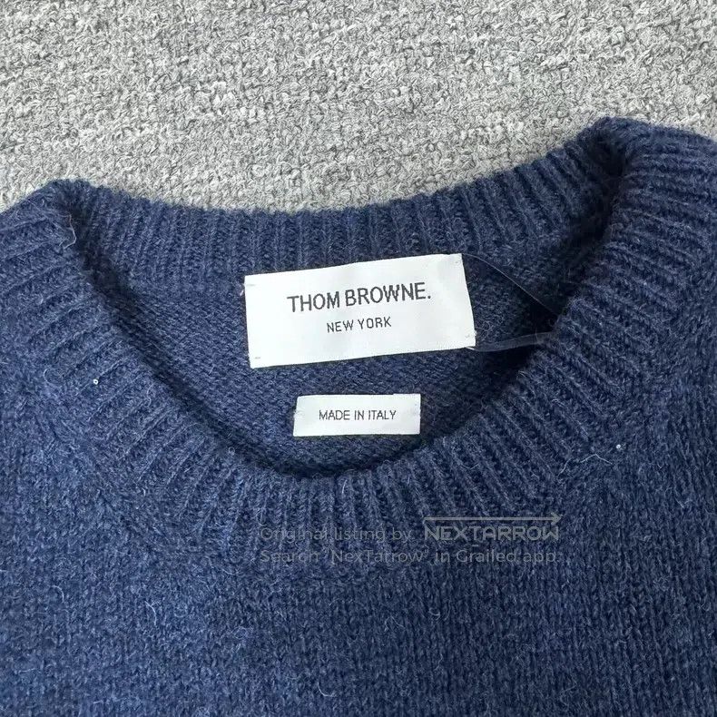 Thom Browne Thom Browne Patched striped knit sweater Size US XL / EU 56 / 4 - 5 Thumbnail