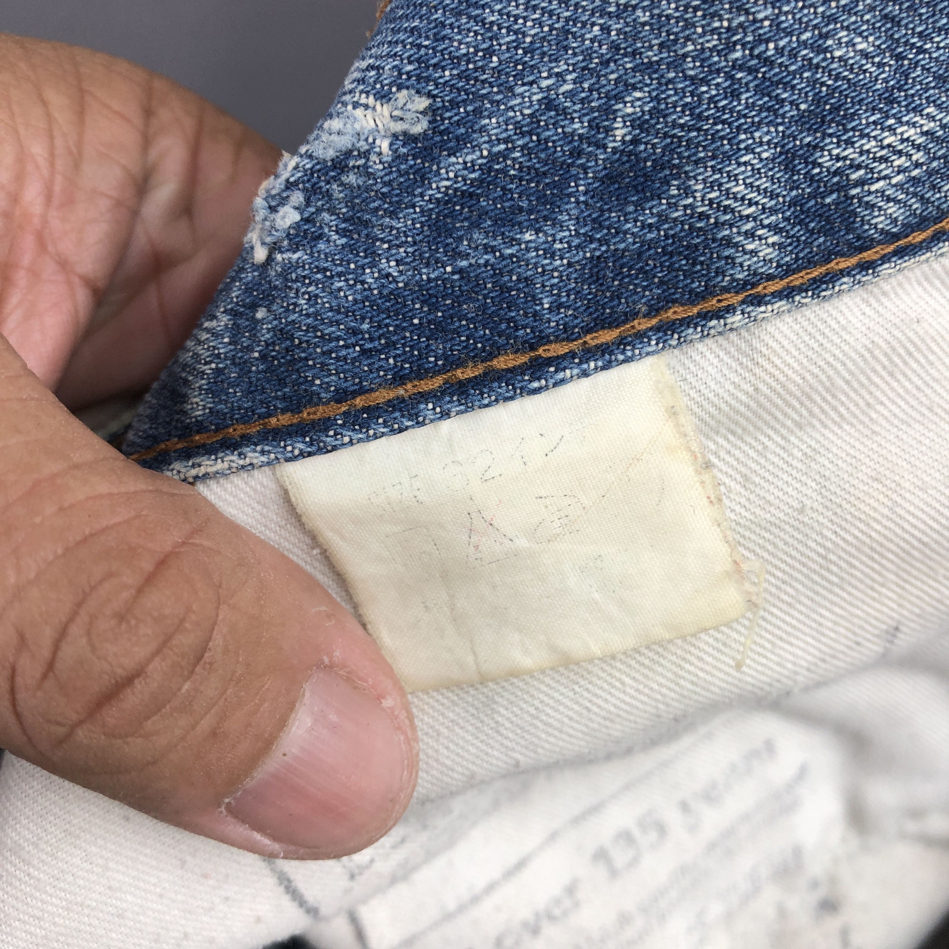 Levi's Vintage 80s Levis 502xx Selvedge Jeans Mudwash Redline Denim Size US 32 / EU 48 - 10 Thumbnail