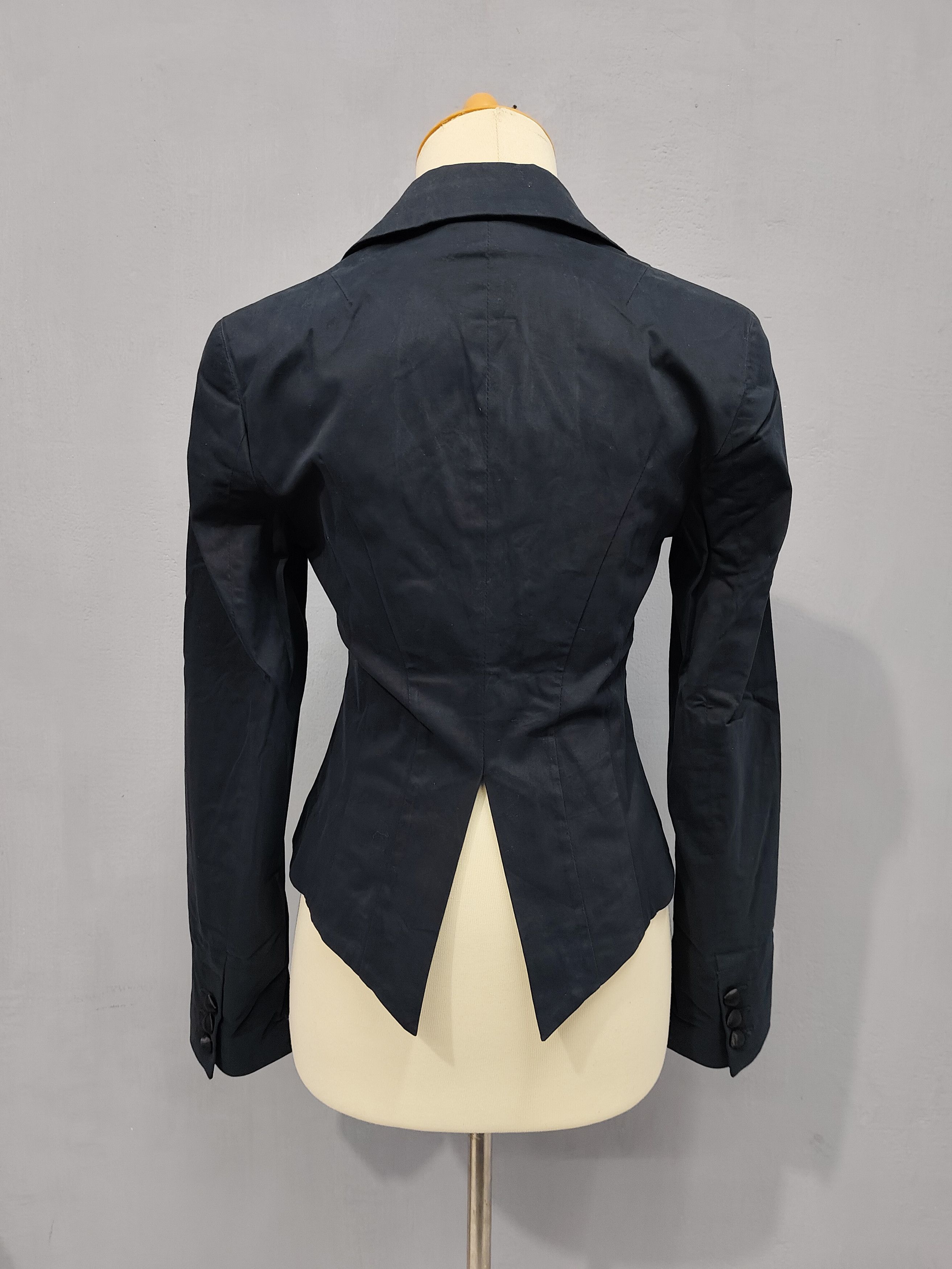 GAS GAS🇯🇵 Silia Asymmetric Up-Down Hem Tail Cut Cropped Blazer Size M / US 6-8 / IT 42-44 - 3 Thumbnail