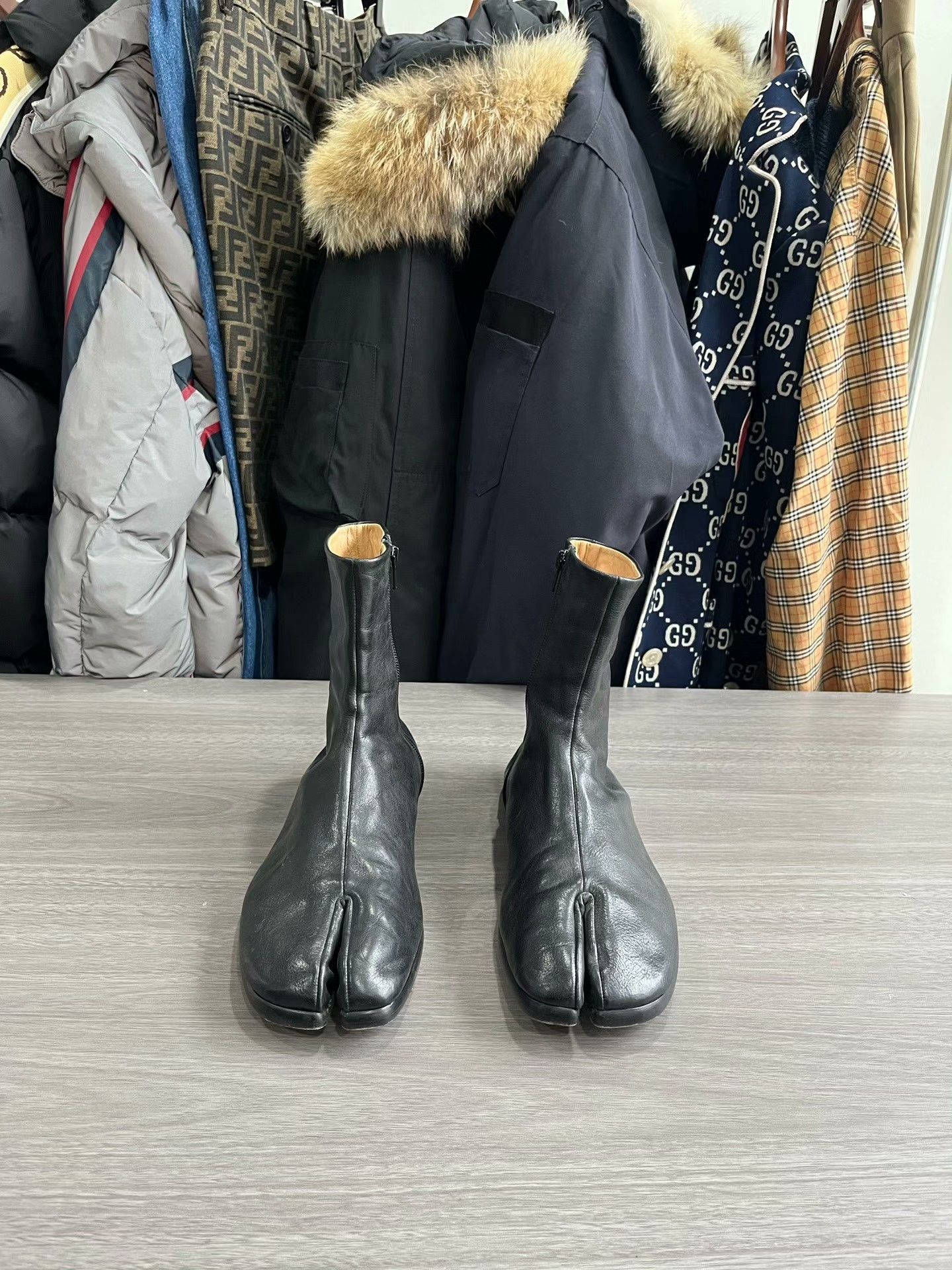 Maison Margiela Tabi Flat Ankle Boots