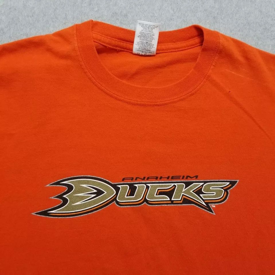 Jerzees Anaheim Ducks Shirt Mens XL Short Sleeve Jerzees Hockey Size US XL / EU 56 / 4 - 3 Thumbnail