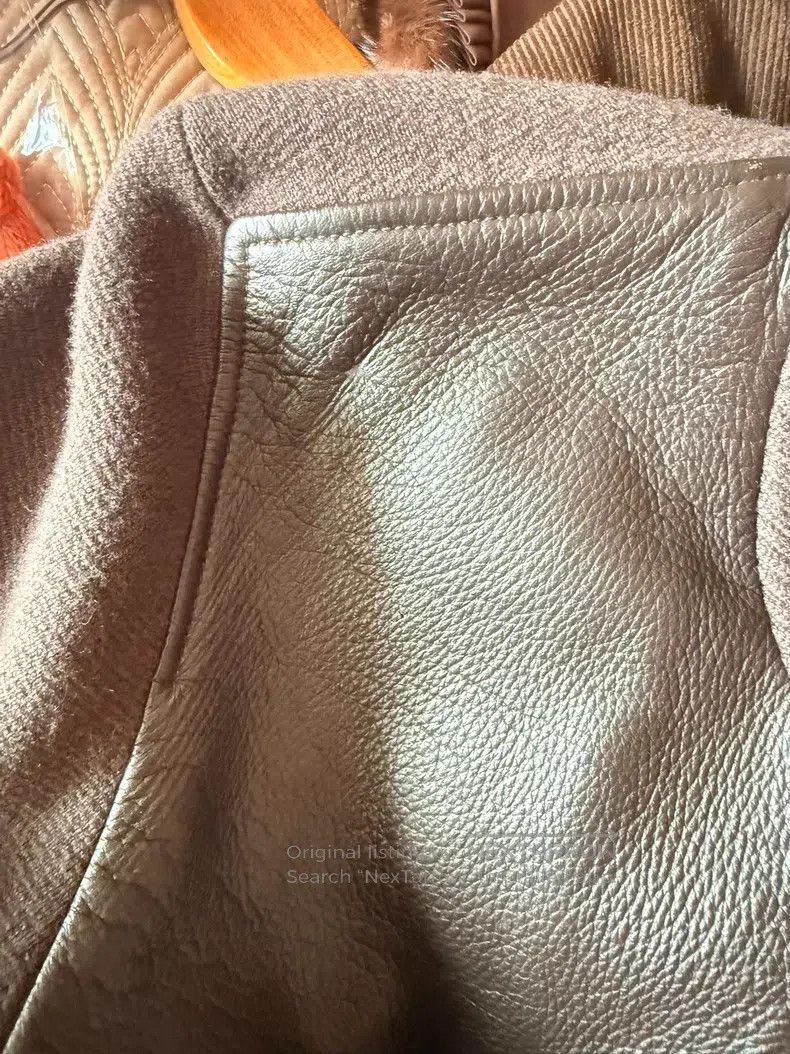 Loro Piana Loro Piana Deerskin and cashmere jacket, coffee color Size US XL / EU 56 / 4 - 3 Thumbnail