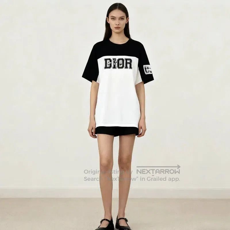 Dior Dior Women's Black and White Cotton T. Size XL / US 12-14 / IT 48-50 - 3 Thumbnail