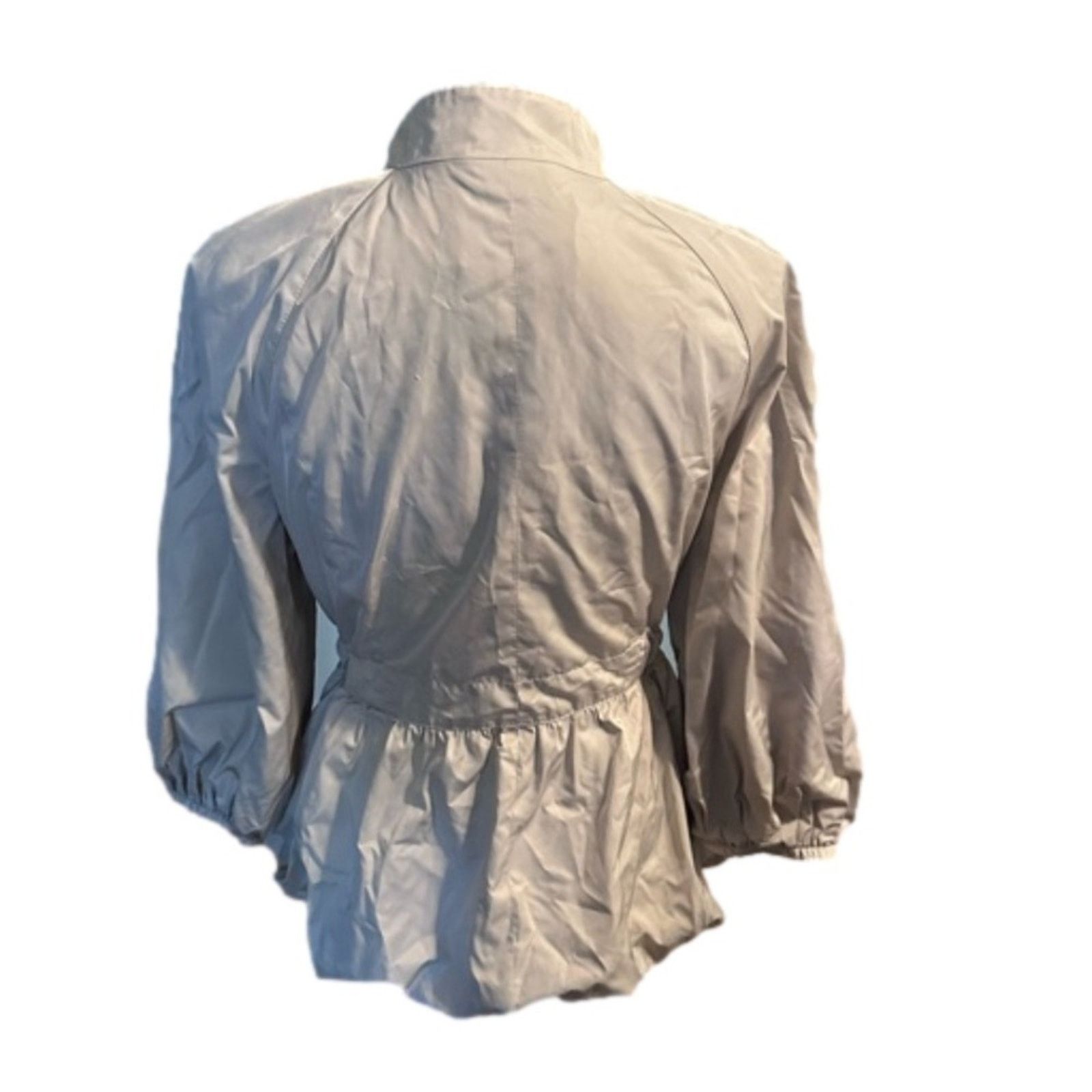 Banana Republic Banana Republic 3/4 Sleeve Tan Bubble Hem Tie Waist Jacket Size M / US 6-8 / IT 42-44 - 10 Thumbnail