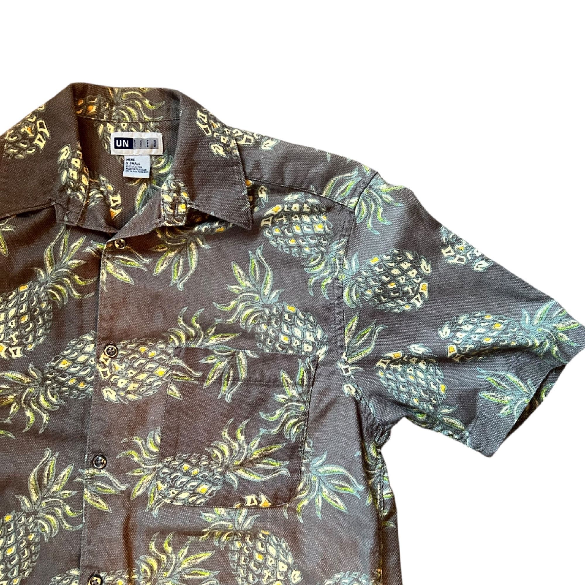Vintage Vintage Pineapple Button Up Single Stitch Tee Shirt S Size US S / EU 44-46 / 1 - 2 Thumbnail