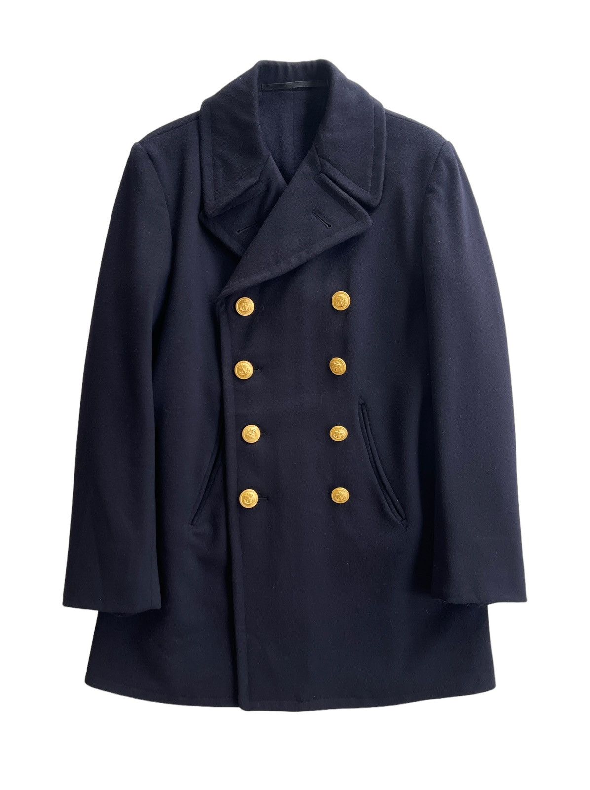 Vintage 1960s Germany WWII Impression Officer Peacoat Size US XS / EU 42 / 0 - 2 Thumbnail