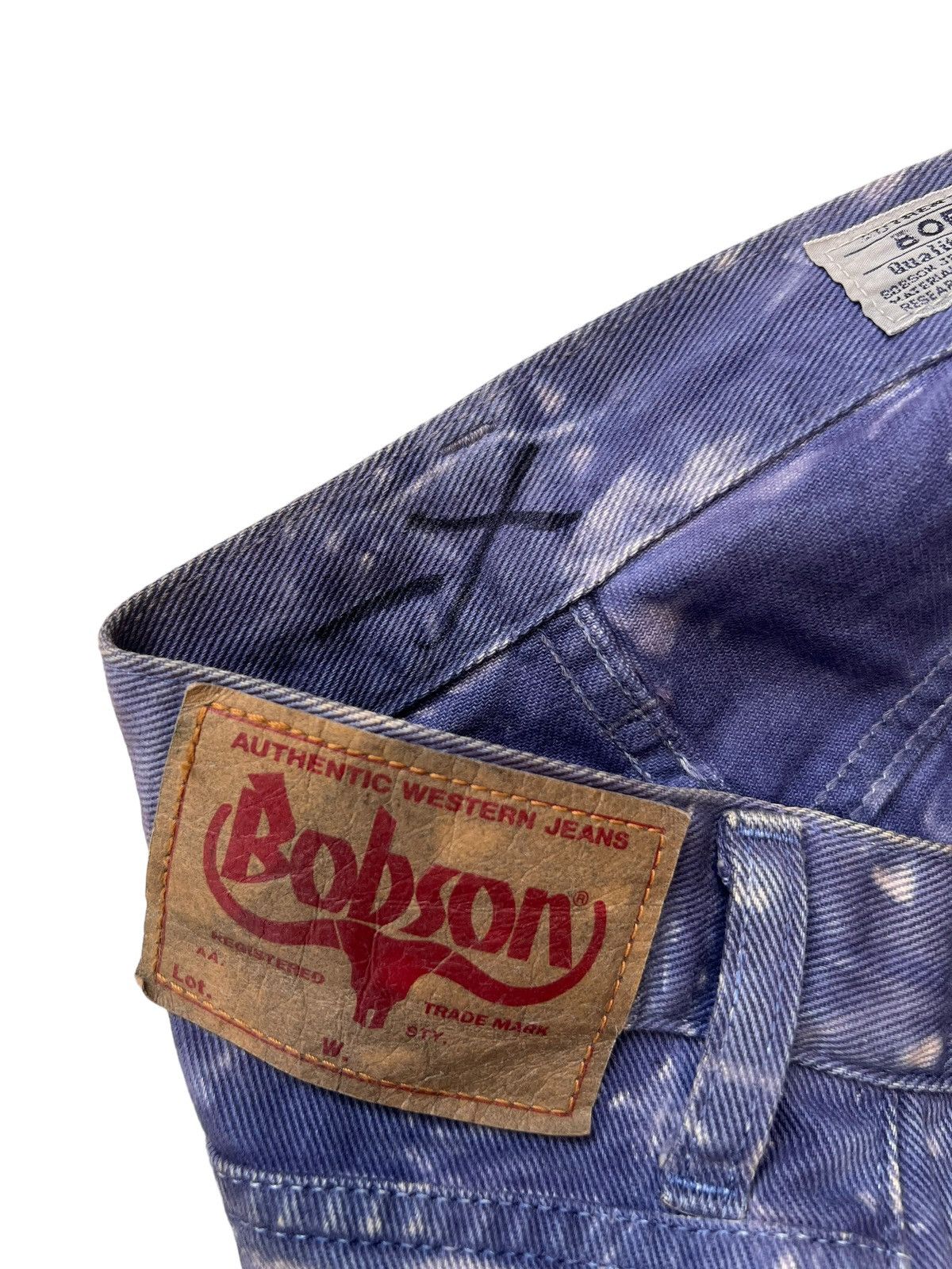 Big John Japan Brand BOBSON Made in Japan Purple Tie Dye Denim Jeans Size US 30 / EU 46 - 22 Thumbnail