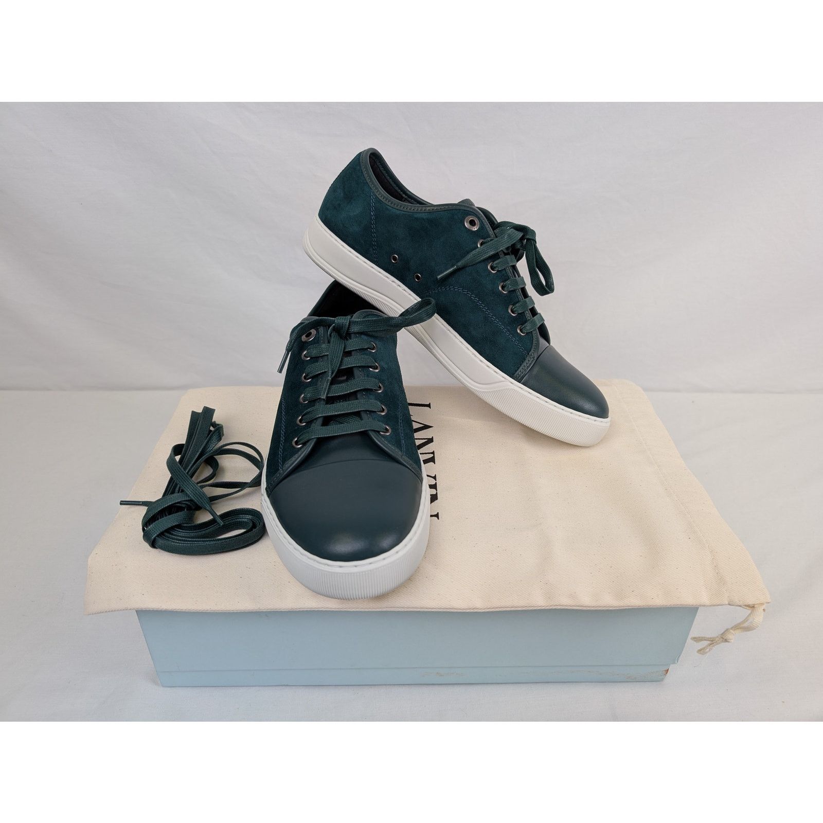 Lanvin o1rshd1 DBB1 Sneakers in Dark Green Size US 11 / EU 44 - 15 Thumbnail