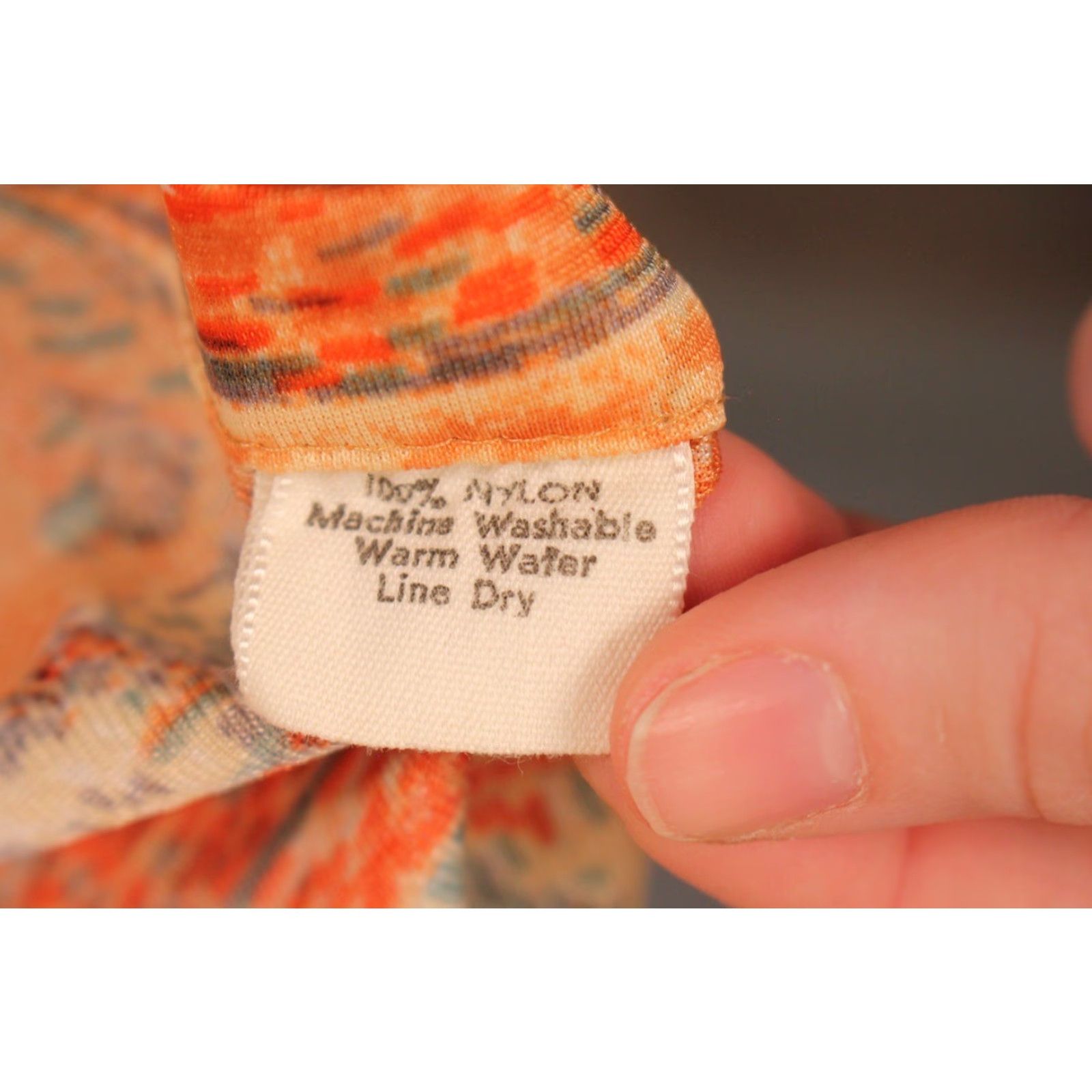Vintage VINTAGE Men’s VTG 70s Orange Pointillist Boat Print Shirt M/L 1970s Disco Nylon Polyester Size US M / EU 48-50 / 2 - 5 Thumbnail