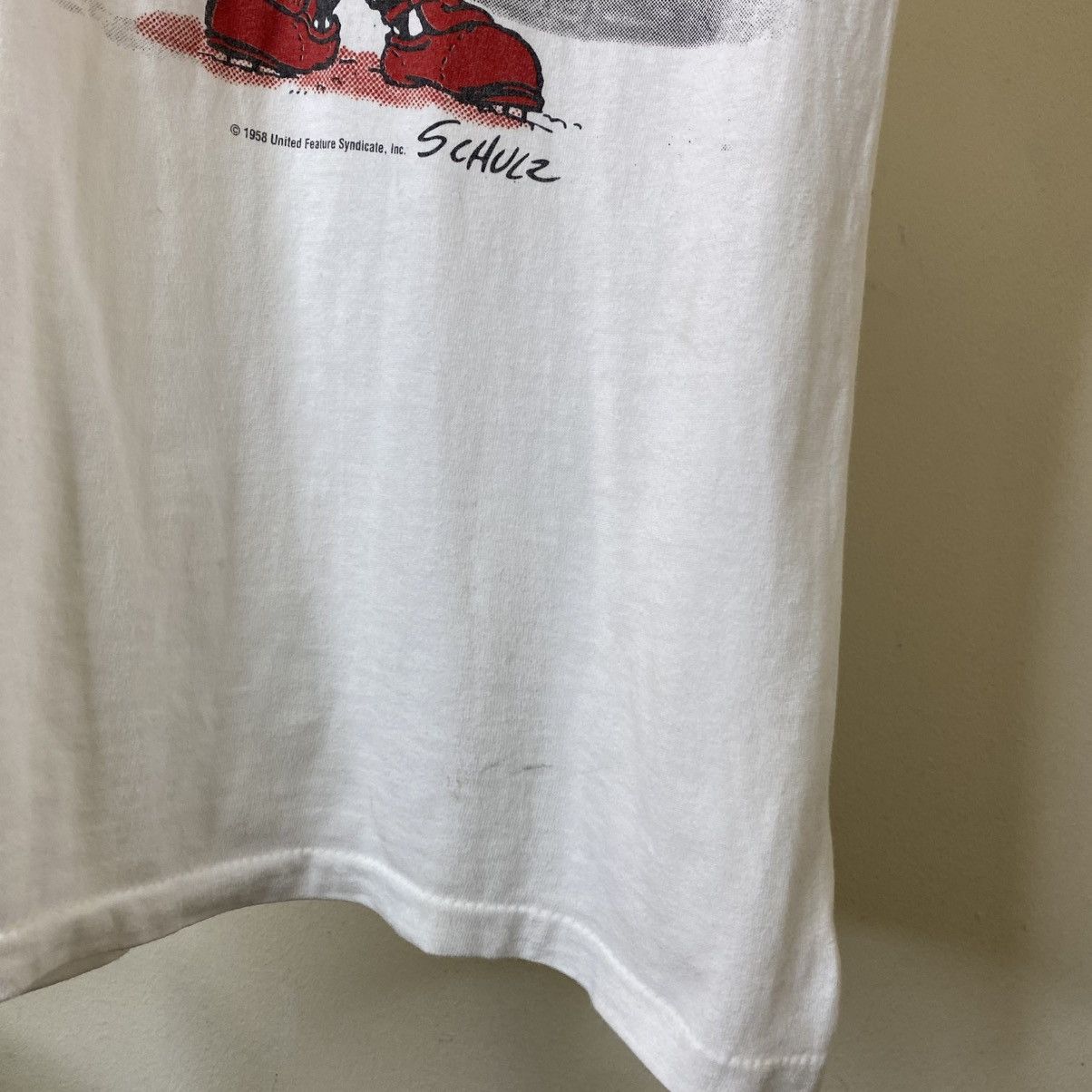 Peanuts 1991 Peanuts Snoopy x Cincinnati Reds MLB Jostens T Shirt Size US L / EU 52-54 / 3 - 6 Thumbnail