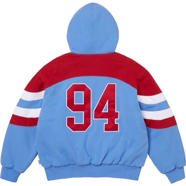 Supreme Supreme Filled Zip Up Hooded Sweatshirt Light Blue Size XXL Size US XXL / EU 58 / 5 - 6 Thumbnail
