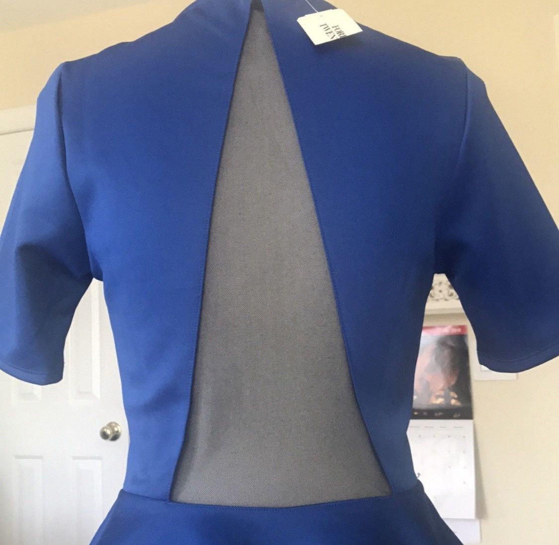 Forever 21 FOREVER 21 SHEER BACK PEPLUM TOP Size M / US 6-8 / IT 42-44 - 3 Thumbnail