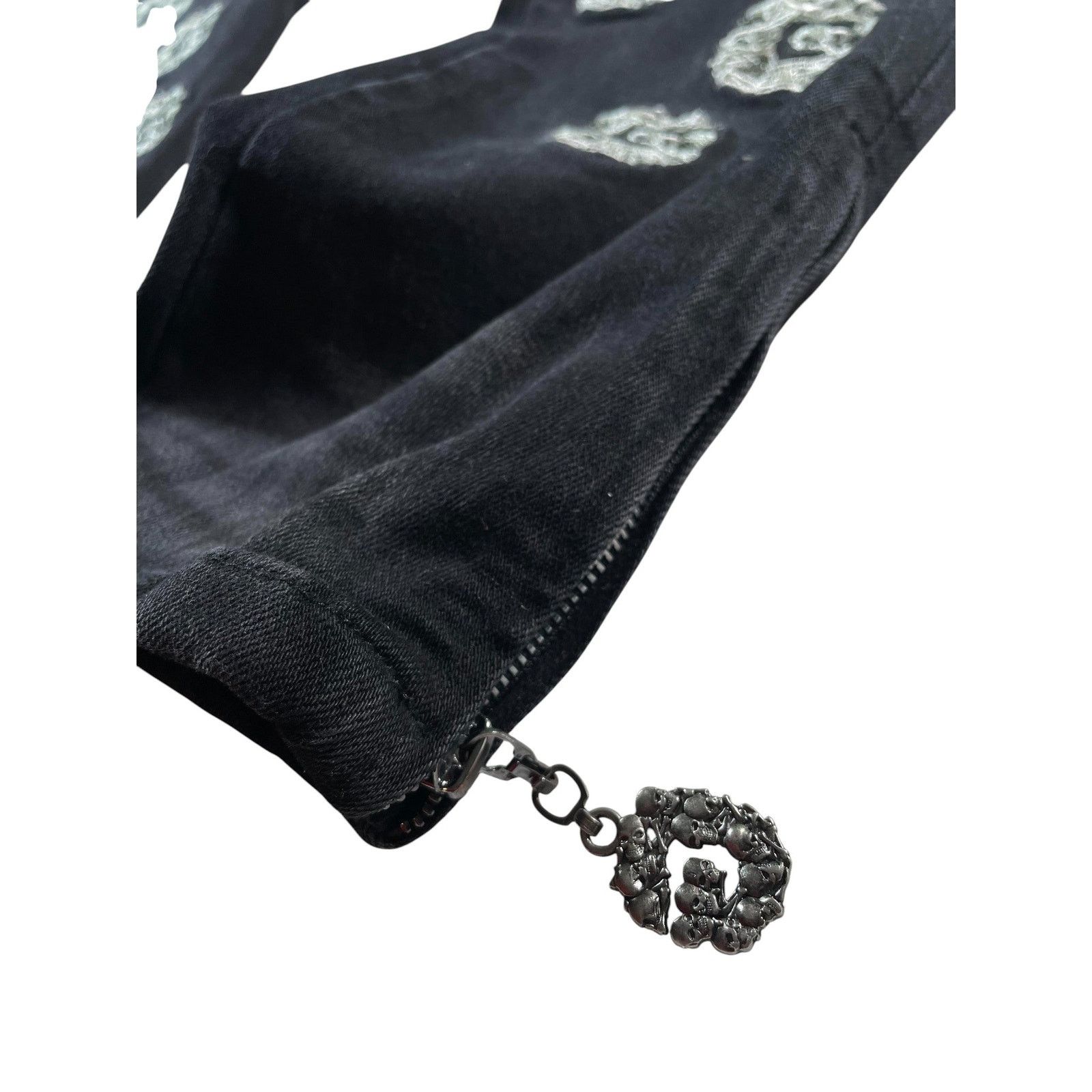 Godspeed Godspeed Black Wash Floral G-Patch Jeans Size US 38 / EU 54 - 3 Thumbnail