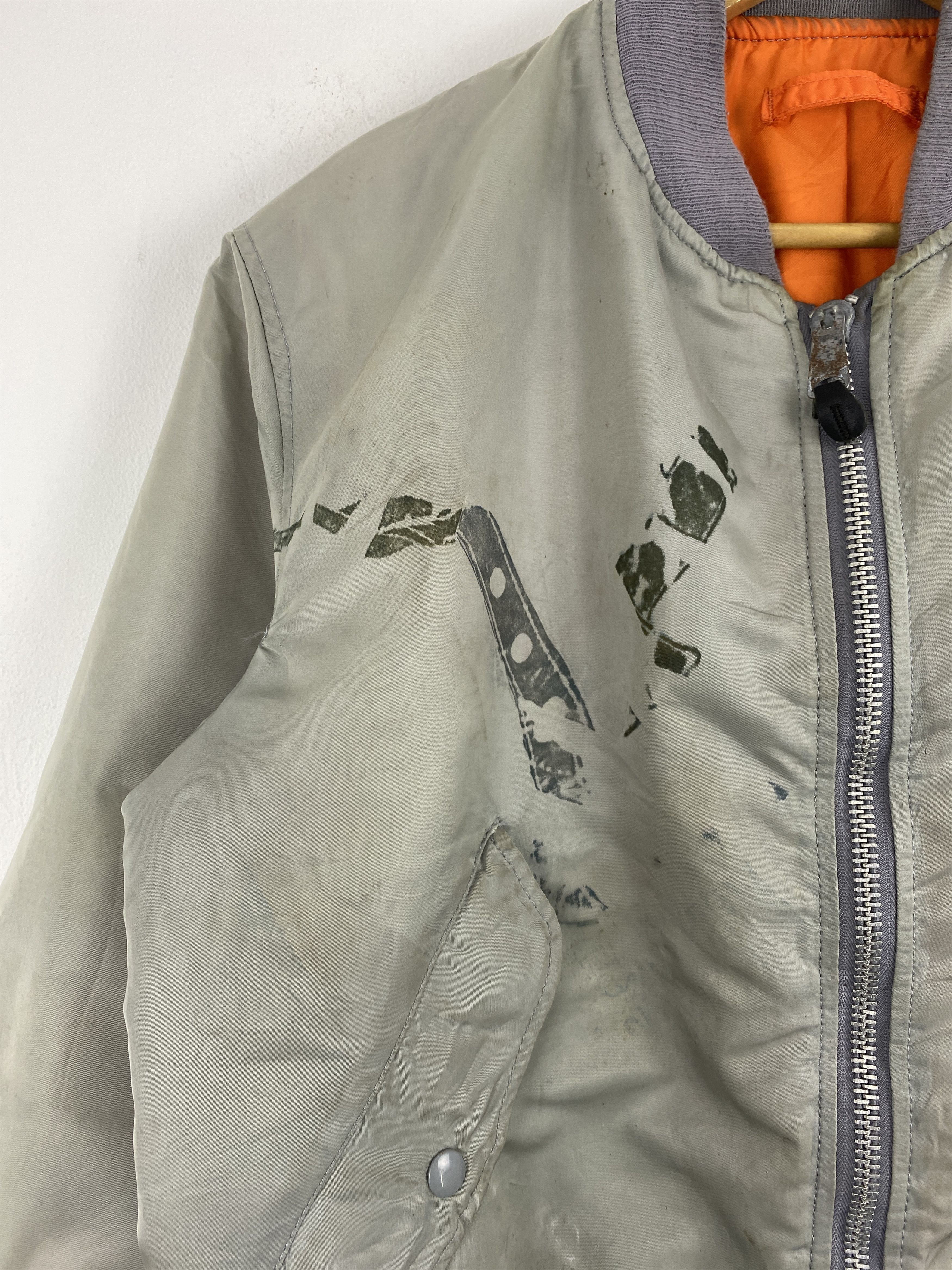 Alpha Industries Vintage 80s Alpha Industries Reversible Bomber J2018 Size US M / EU 48-50 / 2 - 11 Thumbnail