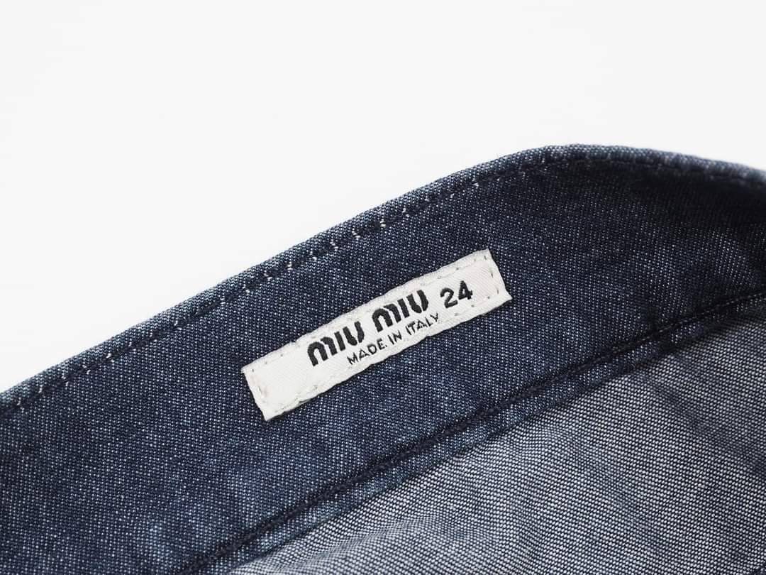 Miu Miu Miu Miu three quarters pants denim Size 28" / US 6 / IT 42 - 5 Thumbnail