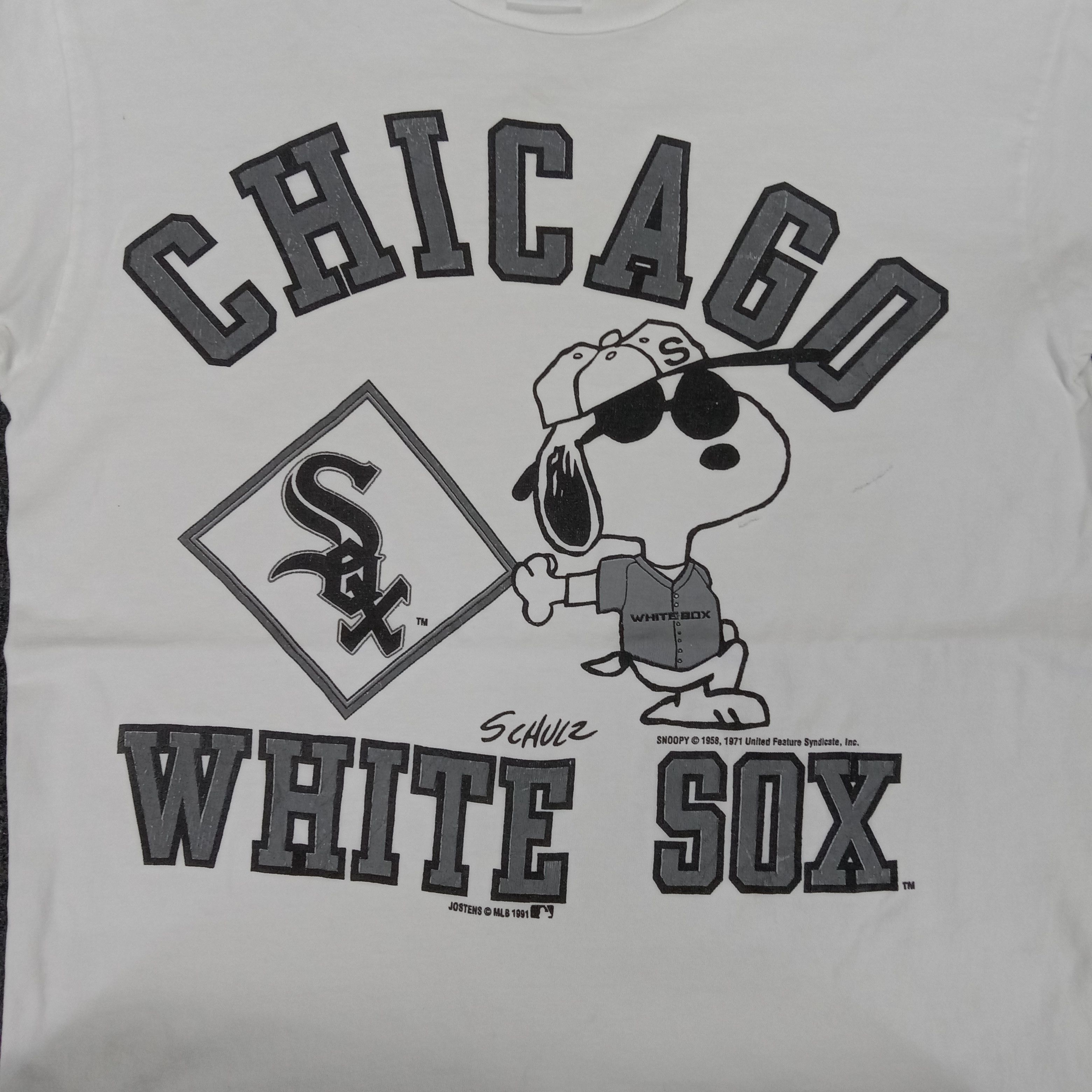 Cartoon Network × Vintage Vintage 90's Snoopy X Chicago White Sox Tshirt Size US M / EU 48-50 / 2 - 2 Thumbnail