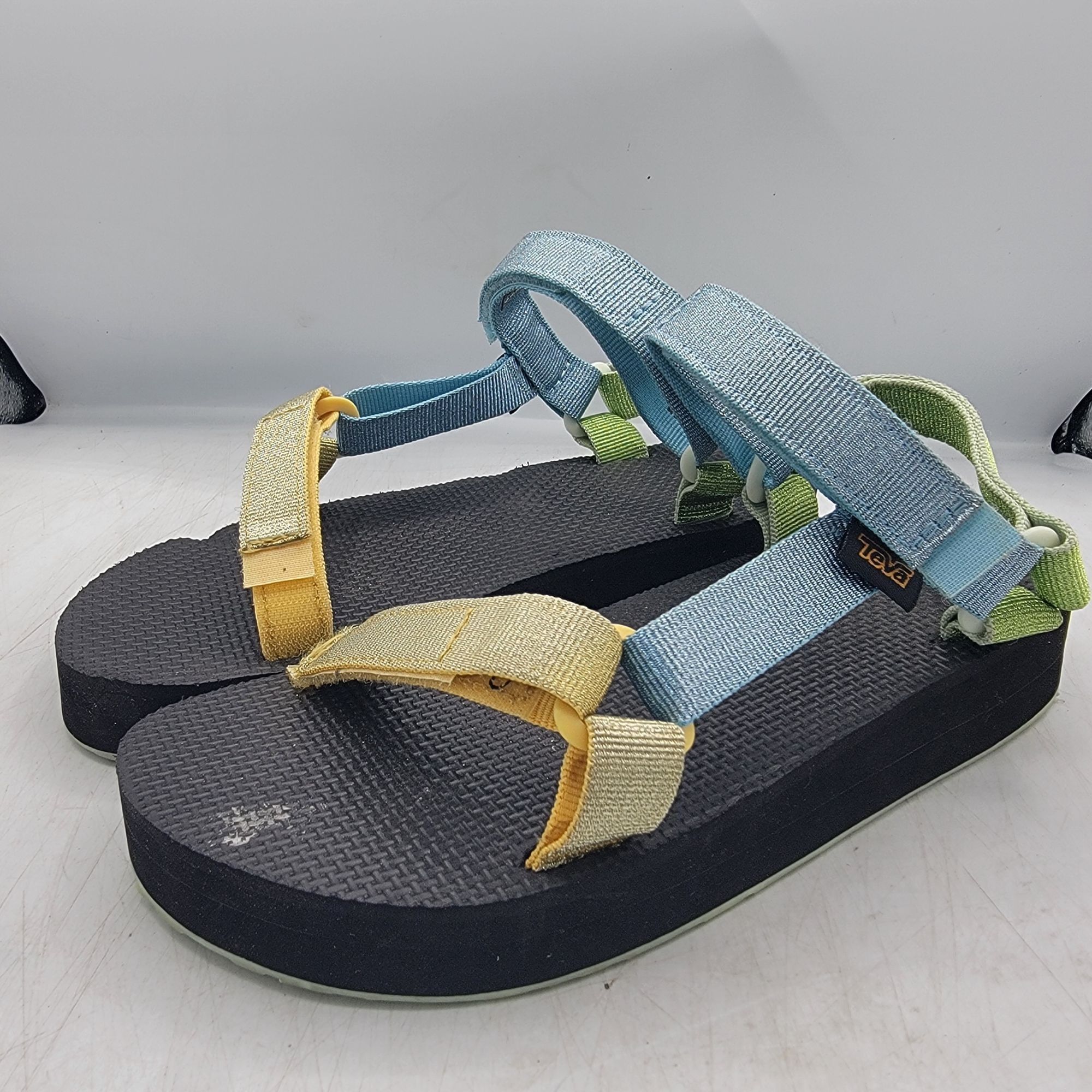 Teva Teva Midform Universal Kids 5 Metallic Blue Sandals Beach Su Size US 5 / IT 35 - 4 Thumbnail