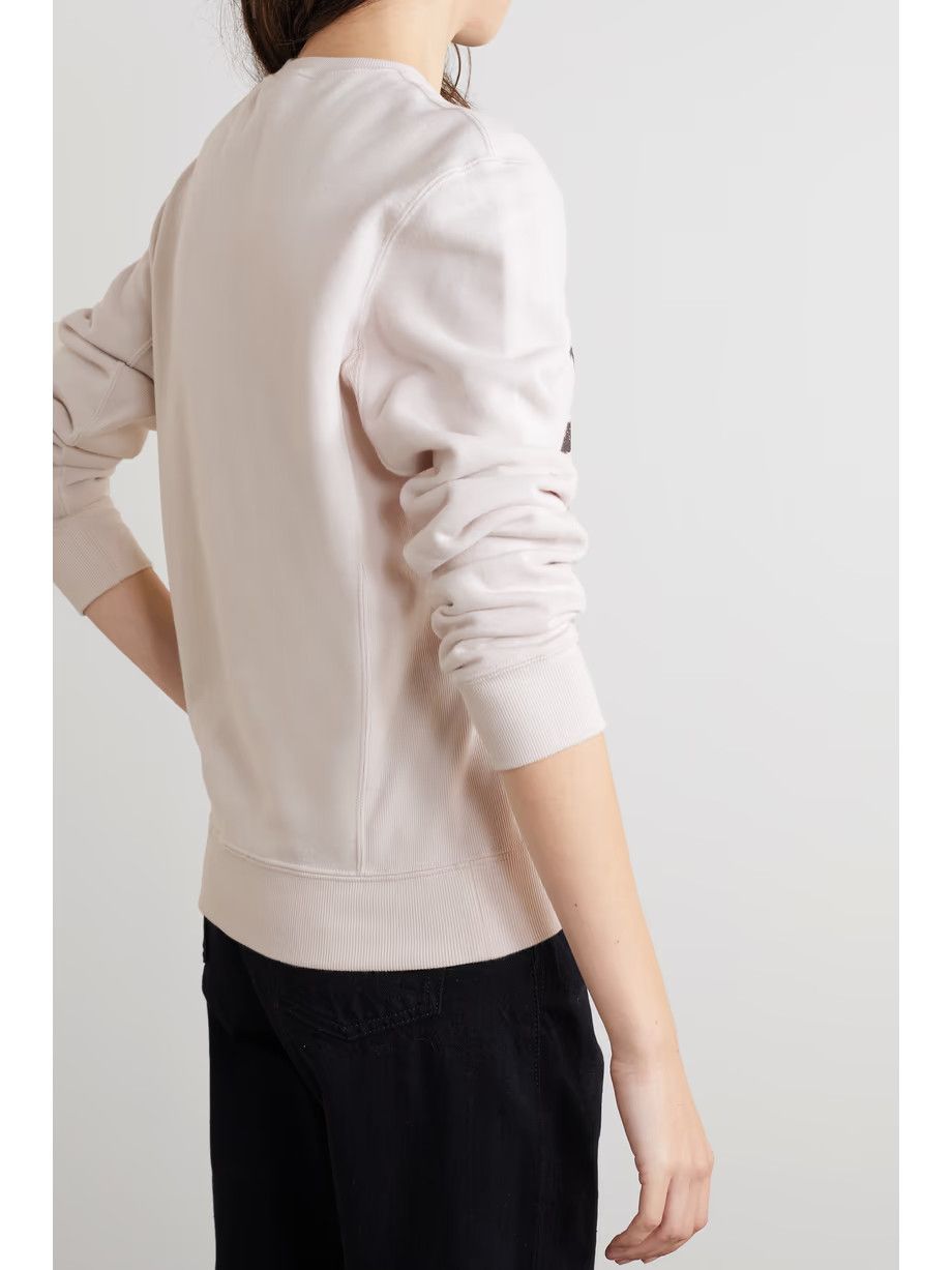 Saint Laurent Paris o1tp1o0125 Sweatshirt in White Size S / US 4 / IT 40 - 4 Thumbnail