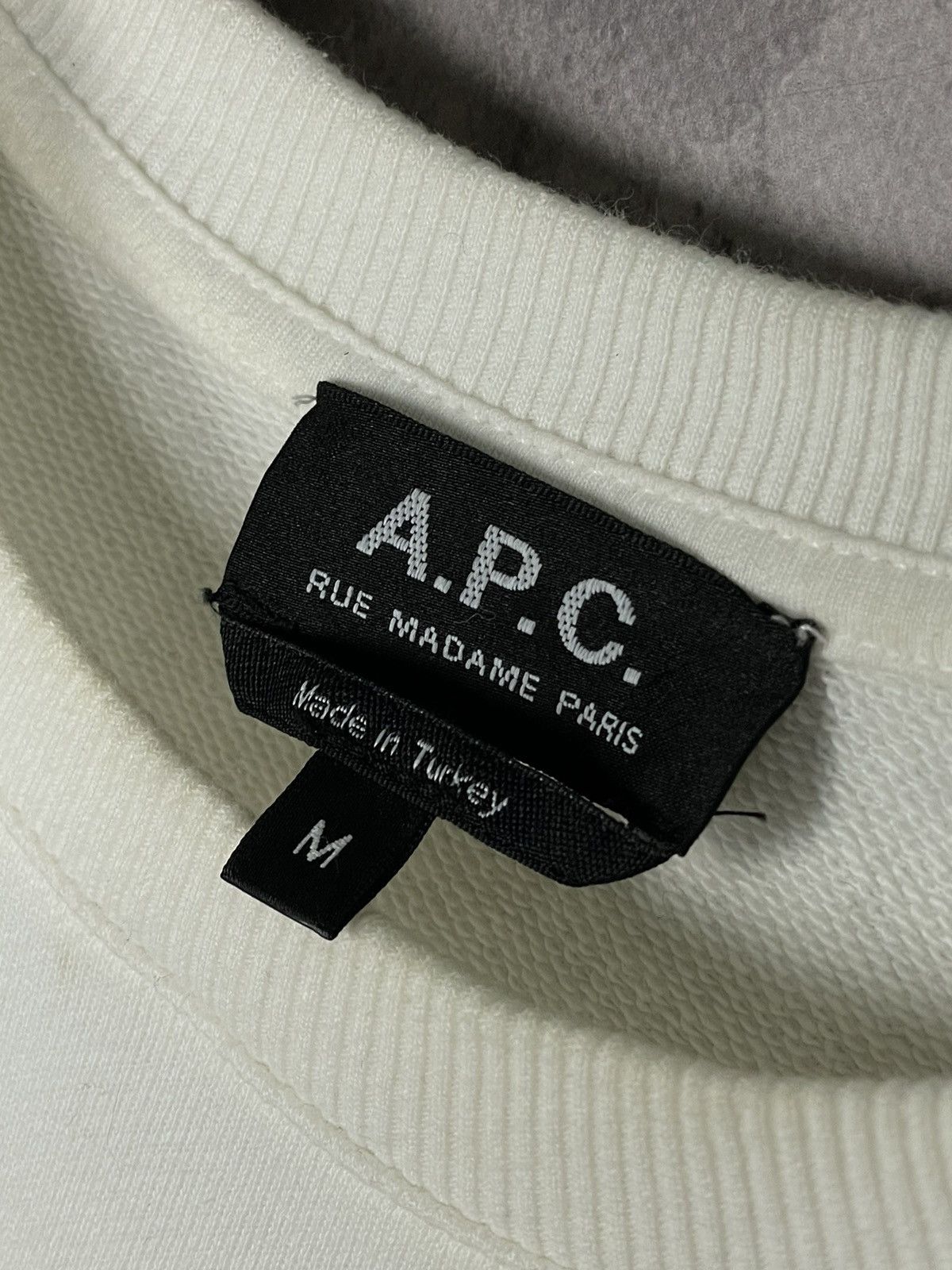 A.P.C. × Japanese Brand Y2K Vintage 90s APC Sweatshirt Japanese A.P.C. Crewneck Size US M / EU 48-50 / 2 - 9 Thumbnail