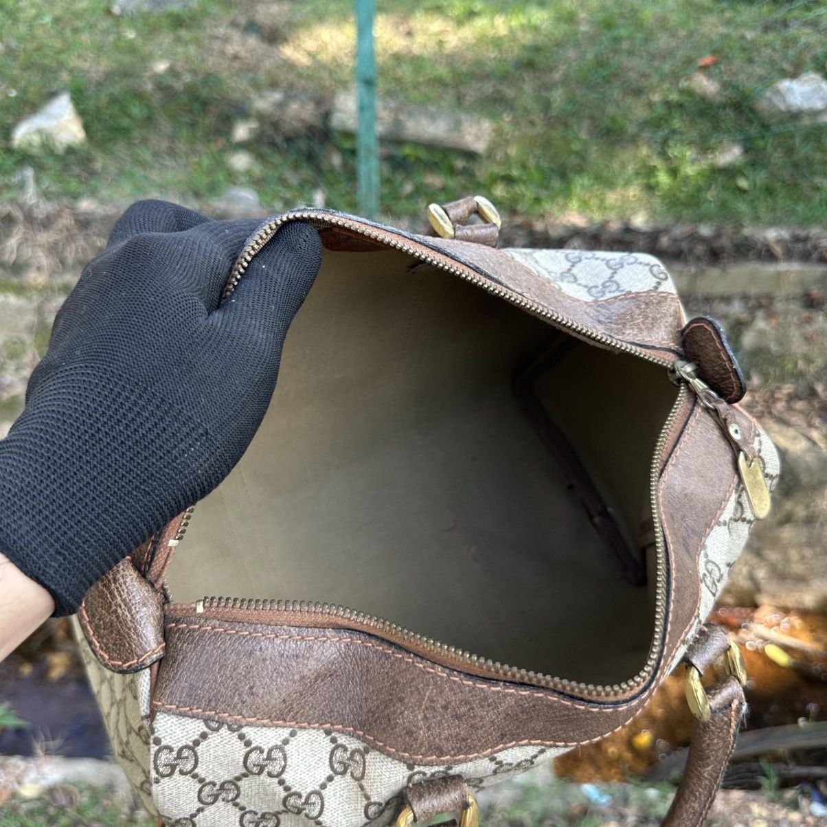 Gucci Vintage Gucci Monogram Boston Bag Canvas Shelly Line Size ONE SIZE - 17 Thumbnail