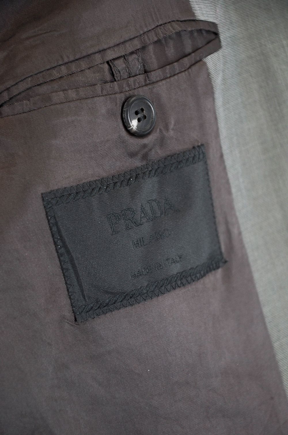 Prada Prada Men’s Classic Gray Two-Button Blazer – Size 54R Size 52R - 11 Thumbnail
