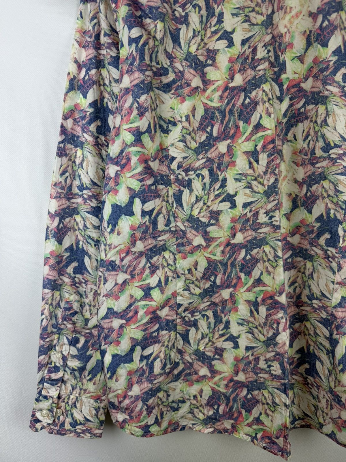 Eton Eton Contemporary Long Sleeve Floral Pattern Button Up Shirt Size US XL / EU 56 / 4 - 20 Thumbnail