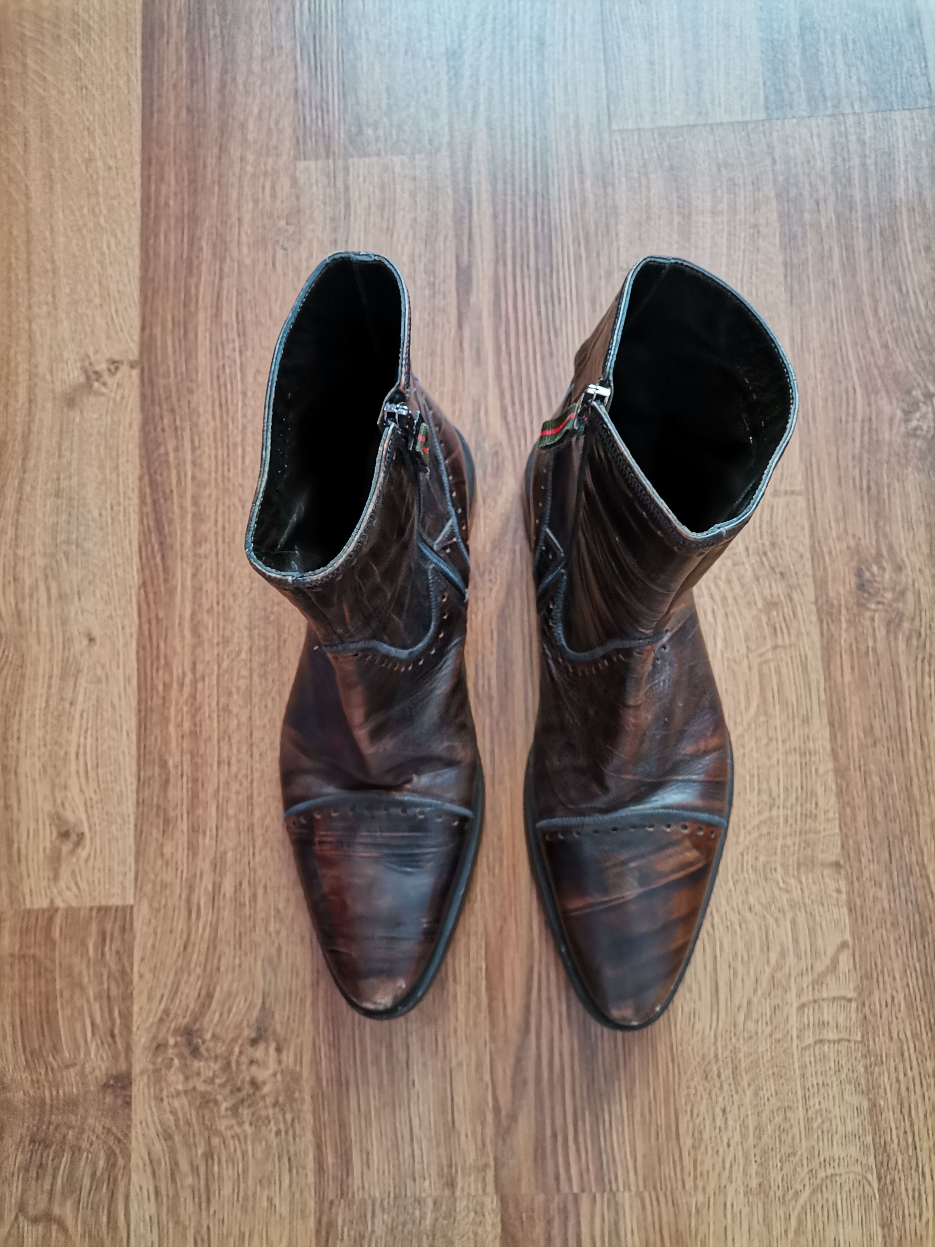 Hugo Boss × Vintage Vintage Hugo Boss Leather Boots Size US 11 / EU 44 - 2 Thumbnail