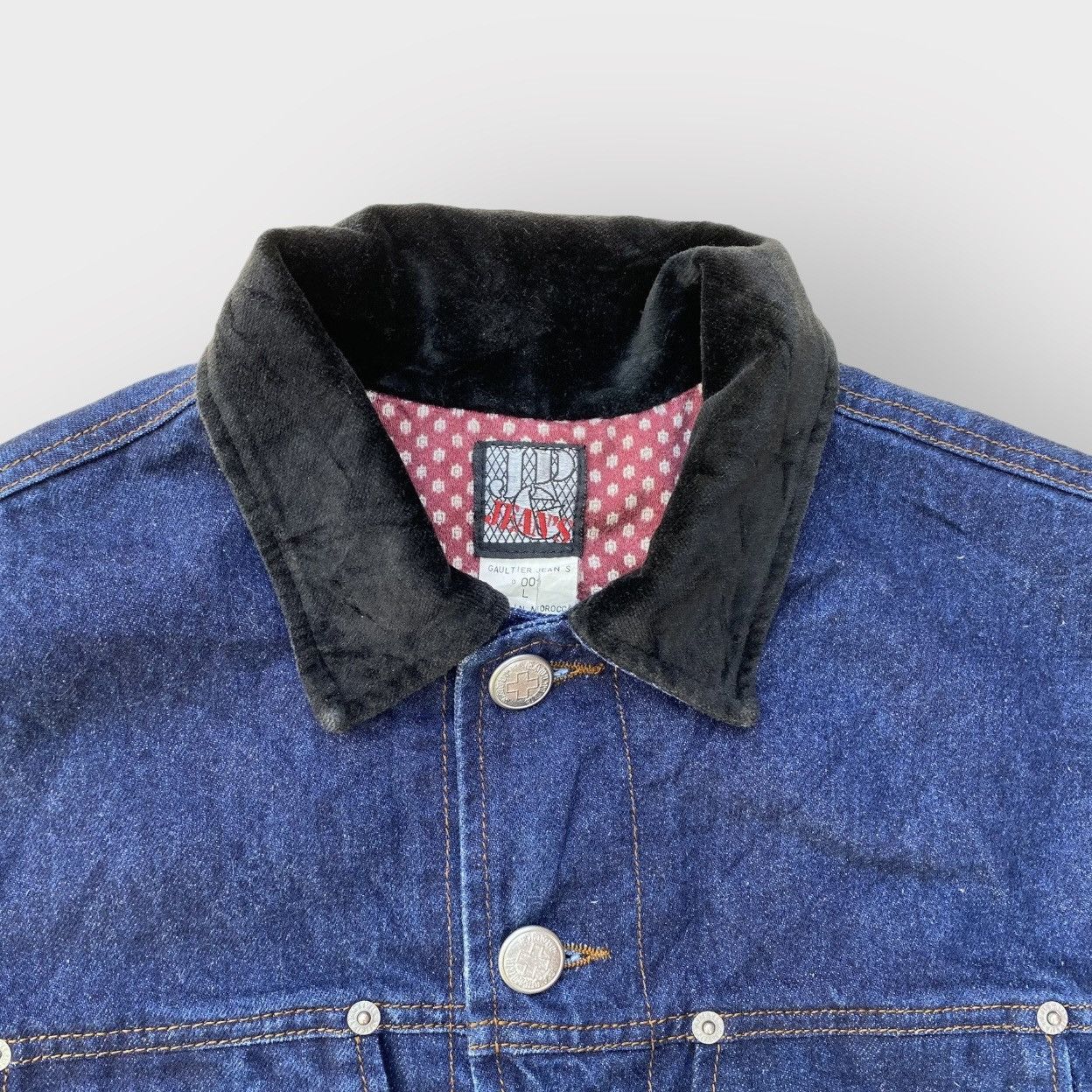 Jean Paul Gaultier JPG Contrast Sleeves And Collar Denim Trucker Size US M / EU 48-50 / 2 - 4 Thumbnail