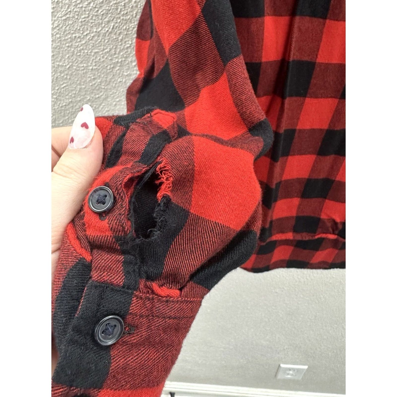 Vintage Universal Threads Womens Top Size Medium Buffalo Plaid Flannel Long Sleeve Shirt Size M / US 6-8 / IT 42-44 - 4 Thumbnail