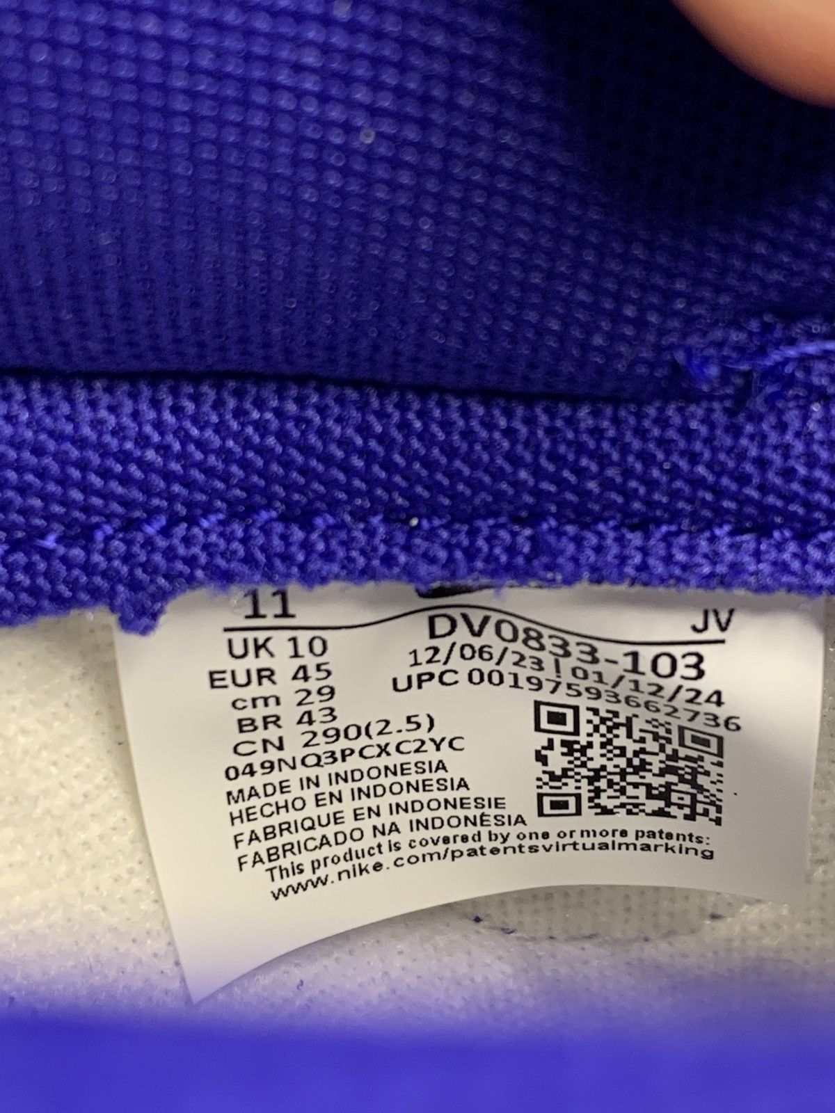 Nike Nike Dunk Low Blue/Purple 11US 10UK Size US 11 / EU 44 - 12 Thumbnail