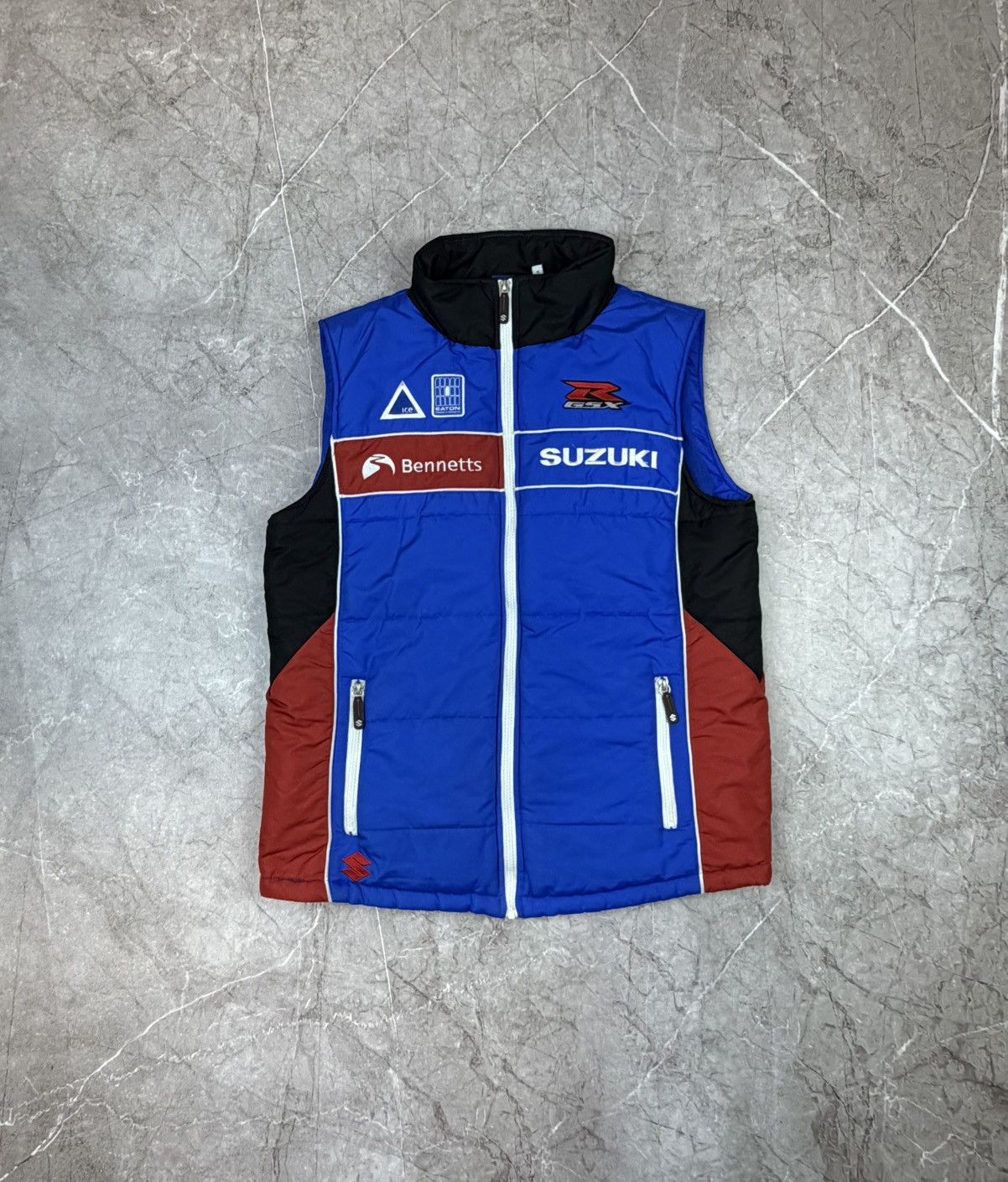 Formula 1 Suzuki GSXR Tyco TAS Racing Blue Motorcycle Fleece Vest Size US M / EU 48-50 / 2 - 1 Thumbnail
