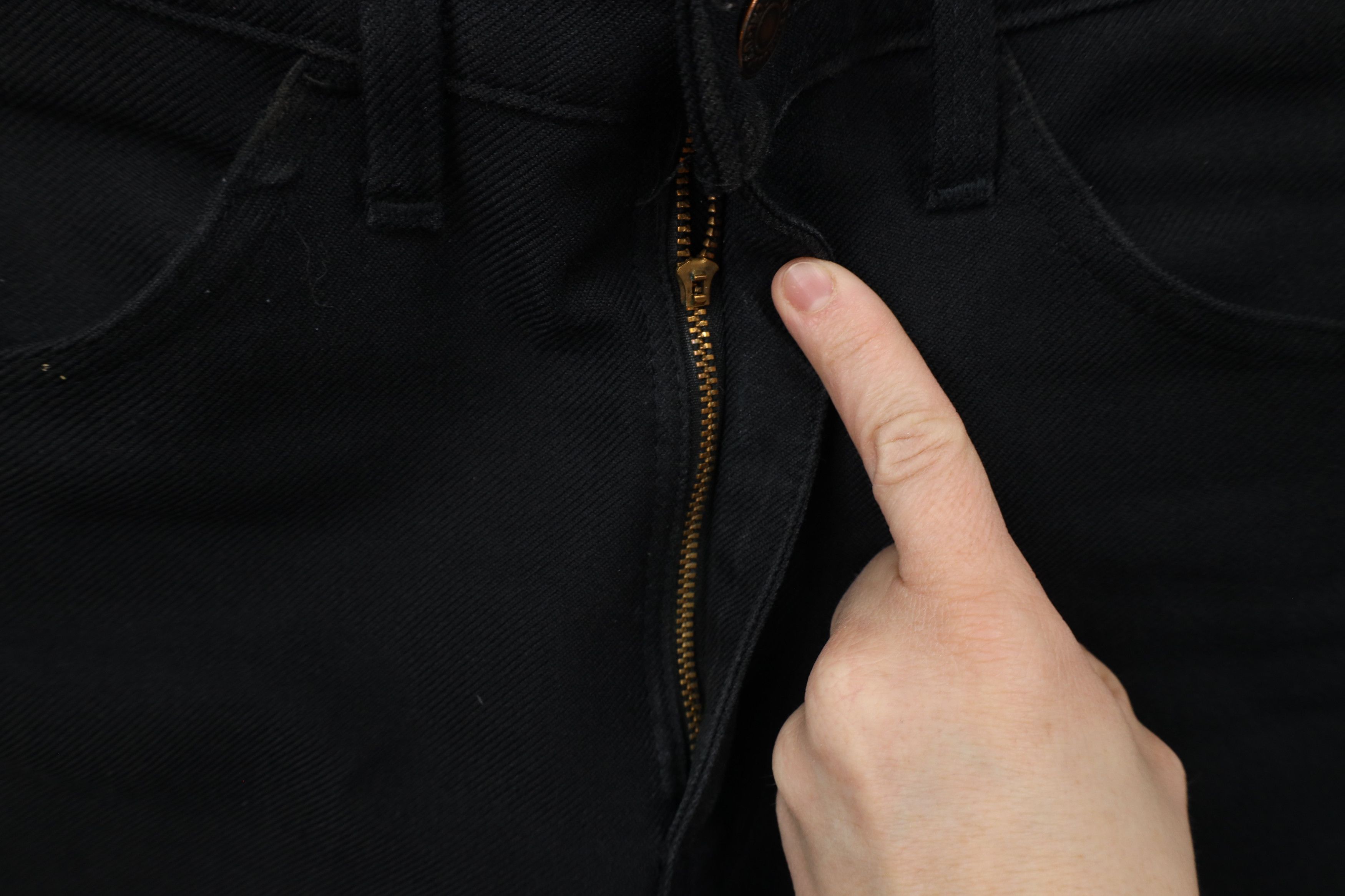 Levi's × Vintage Vintage 70s Levis Knit Flared Bootcut Chino Pants Black USA Size US 32 / EU 48 - 5 Thumbnail