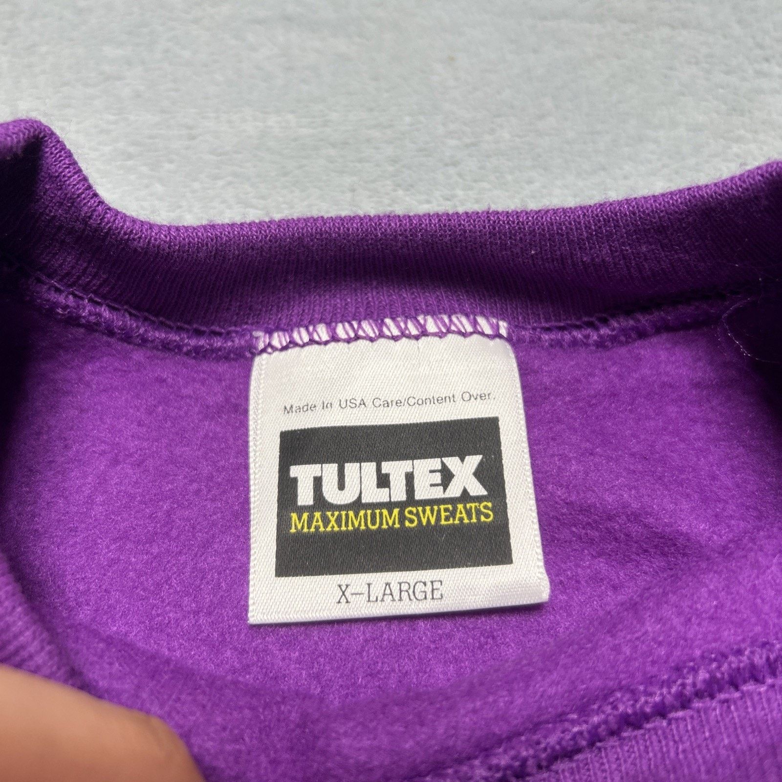 Tultex Vintage USA Tultex Blank Crewneck Sweatshirt Mens XL Sweater Size US XL / EU 56 / 4 - 6 Thumbnail