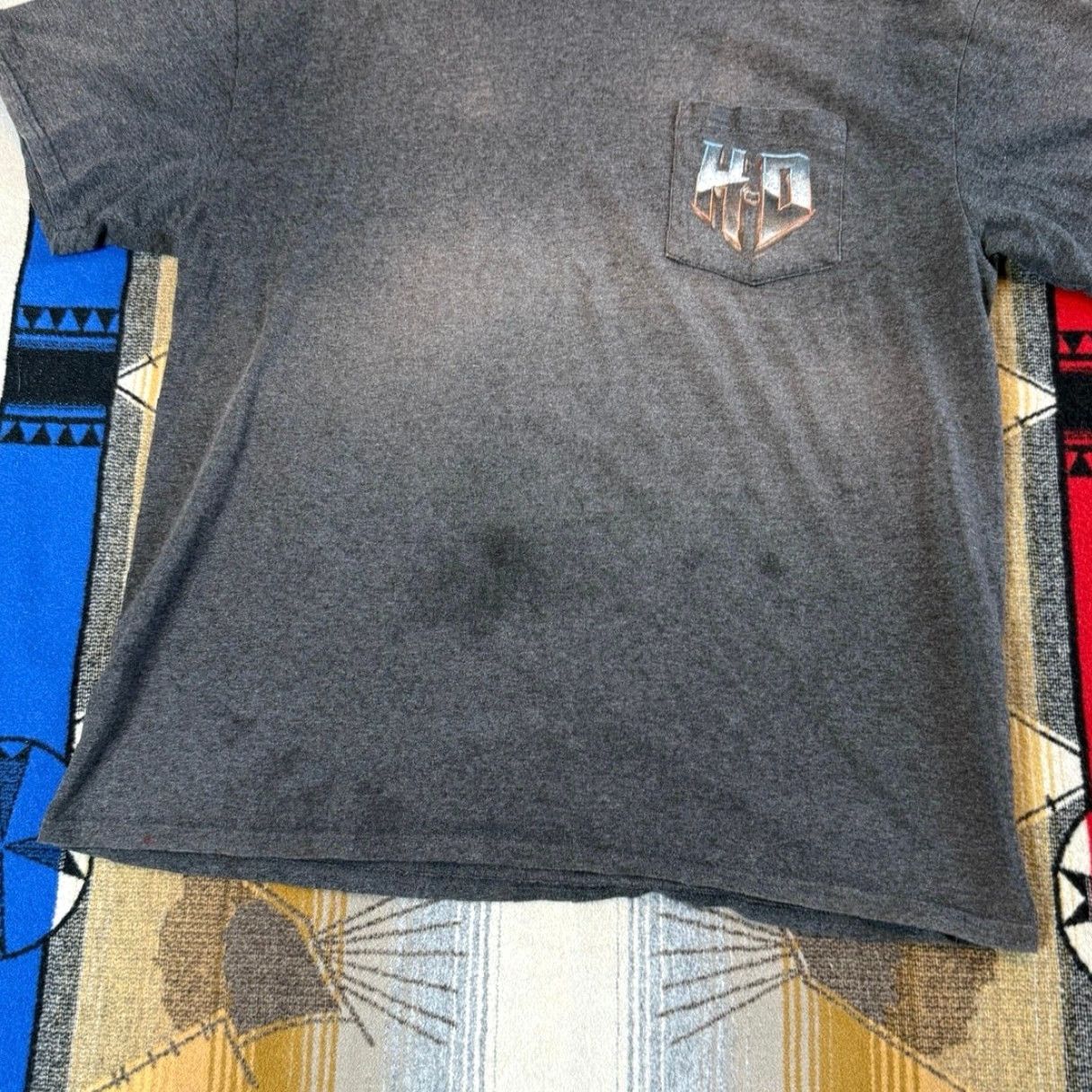 Harley Davidson Harley Davidson Men’s T-Shirt Biker Pocket Gray XL 90s Y2K Motorcycle Shirt Mens Short Sleeve Vintage No Size US XL / EU 56 / 4 - 6 Thumbnail