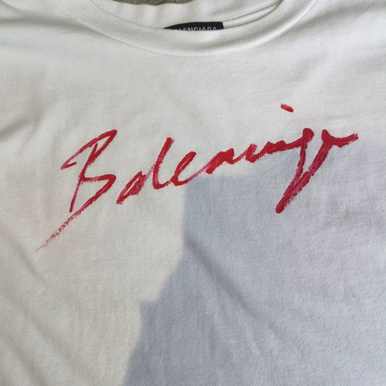 Balenciaga Balenciaga White short-sleeved T-shirt, 100% cotton fabric Size US M / EU 48-50 / 2 - 3 Thumbnail