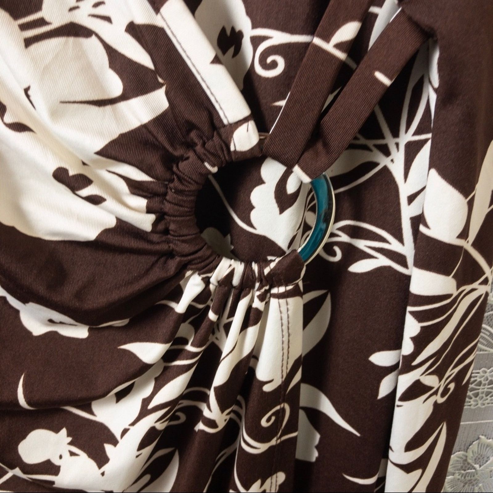 Other Lane Bryant Floral Faux Wrap Buckle Dress Size 4XL / US 24-26 - 4 Thumbnail