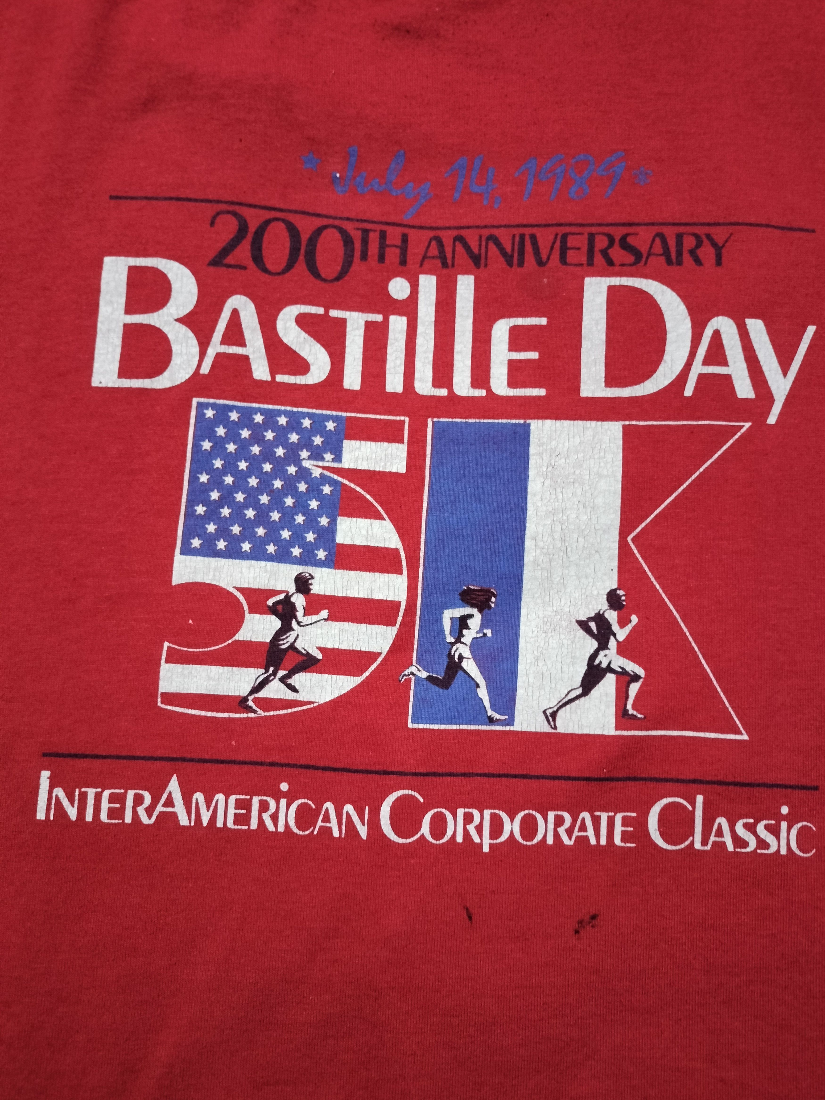 Vintage vintage 90s BASTILLE DAY 200th anniversary tshirt Size US XL / EU 56 / 4 - 5 Thumbnail