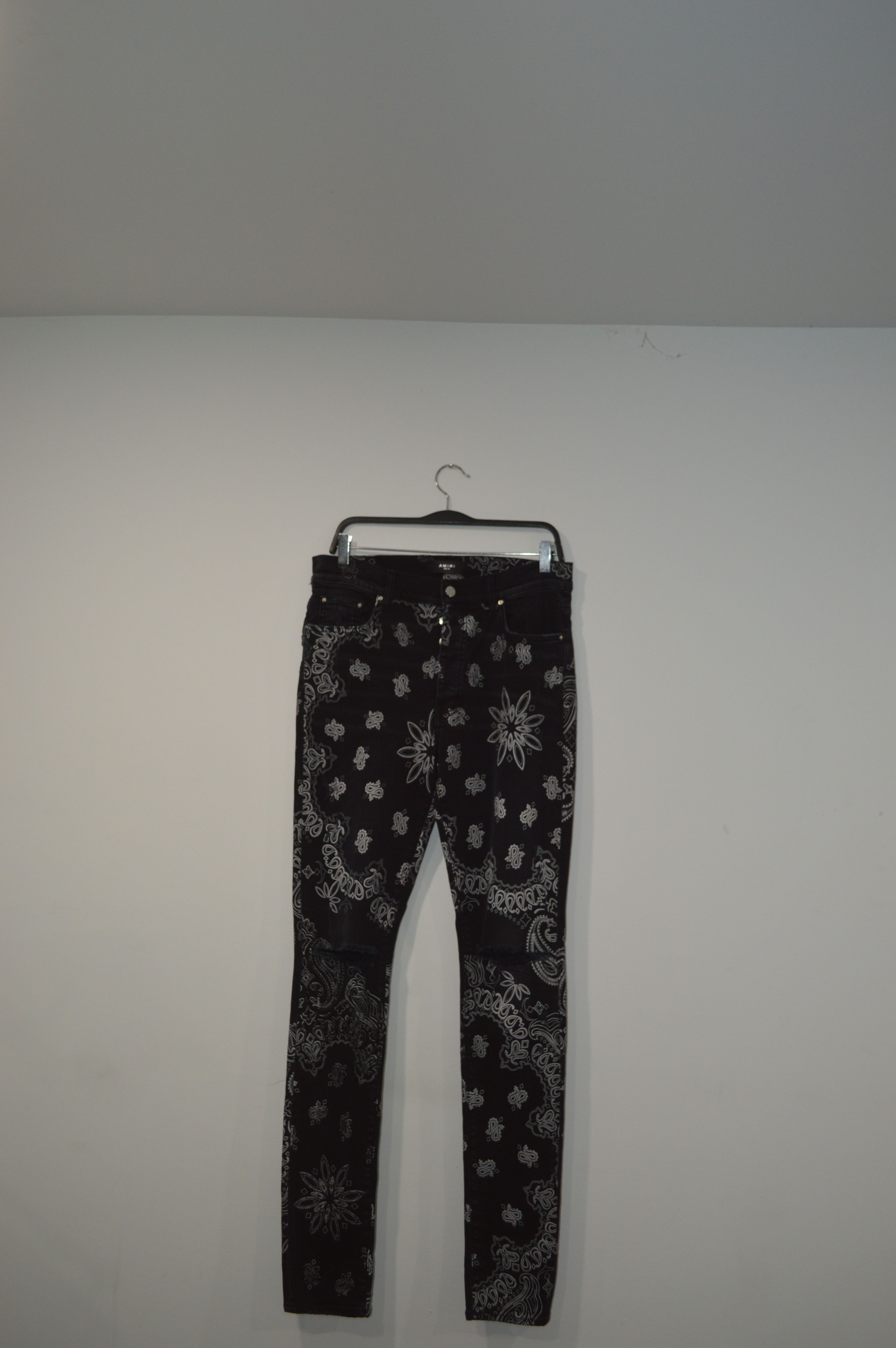 Amiri AMIRI (Flocked Bandana Jeans) Size US 34 / EU 50 - 2 Thumbnail