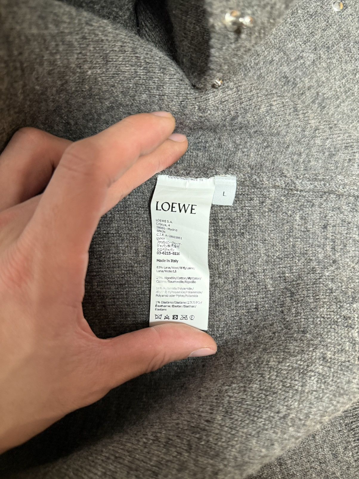 Loewe Loewe open back stud sweater Size US L / EU 52-54 / 3 - 5 Thumbnail