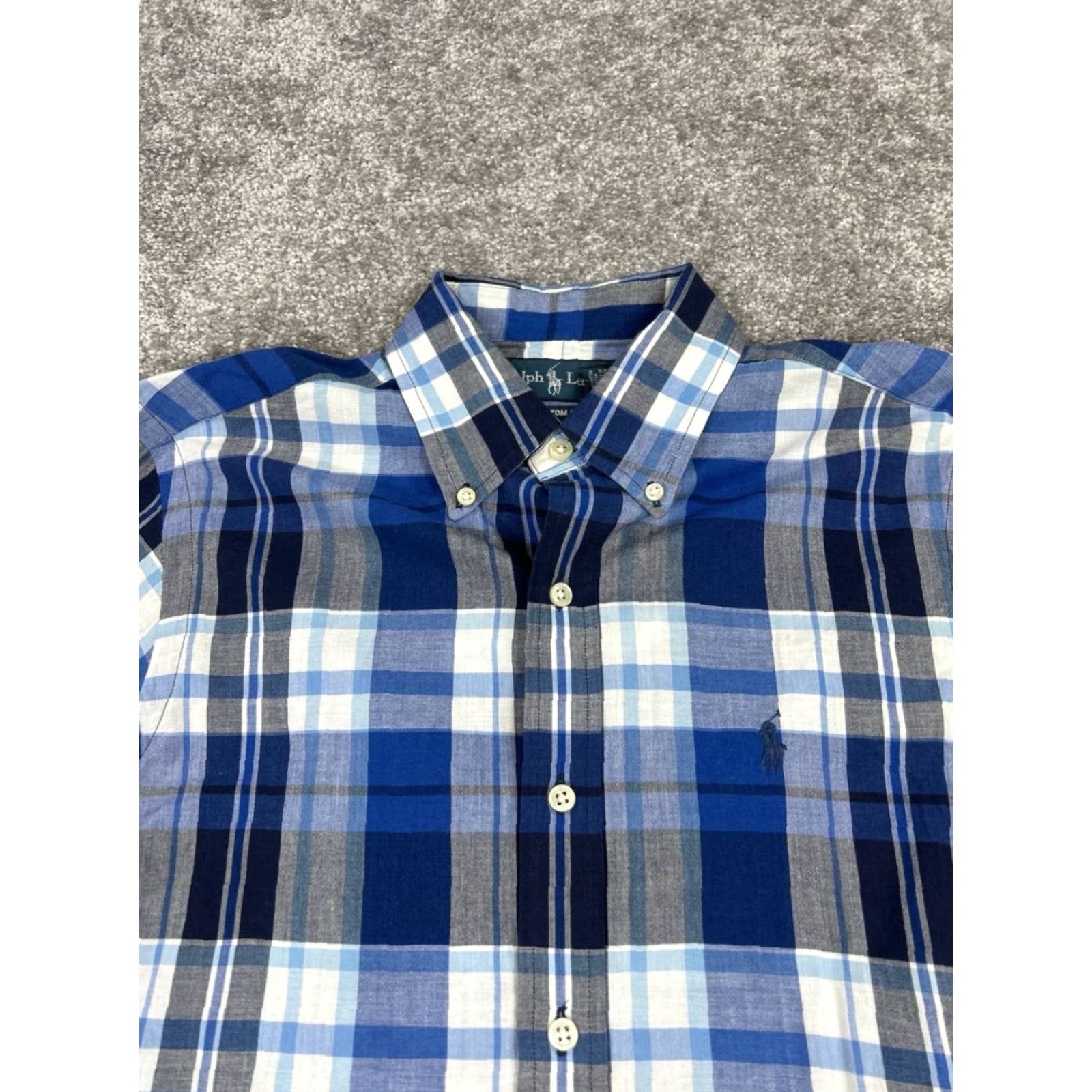 Ralph Lauren Ralph Lauren Shirt Mens Small Blue White Cotton Button Up Size US S / EU 44-46 / 1 - 2 Thumbnail