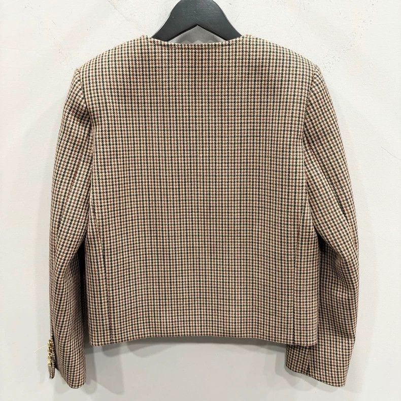 Celine Celine Vintage Houndstooth DoubleBreasted Jacket Size XS / US 0-2 / IT 36-38 - 2 Thumbnail