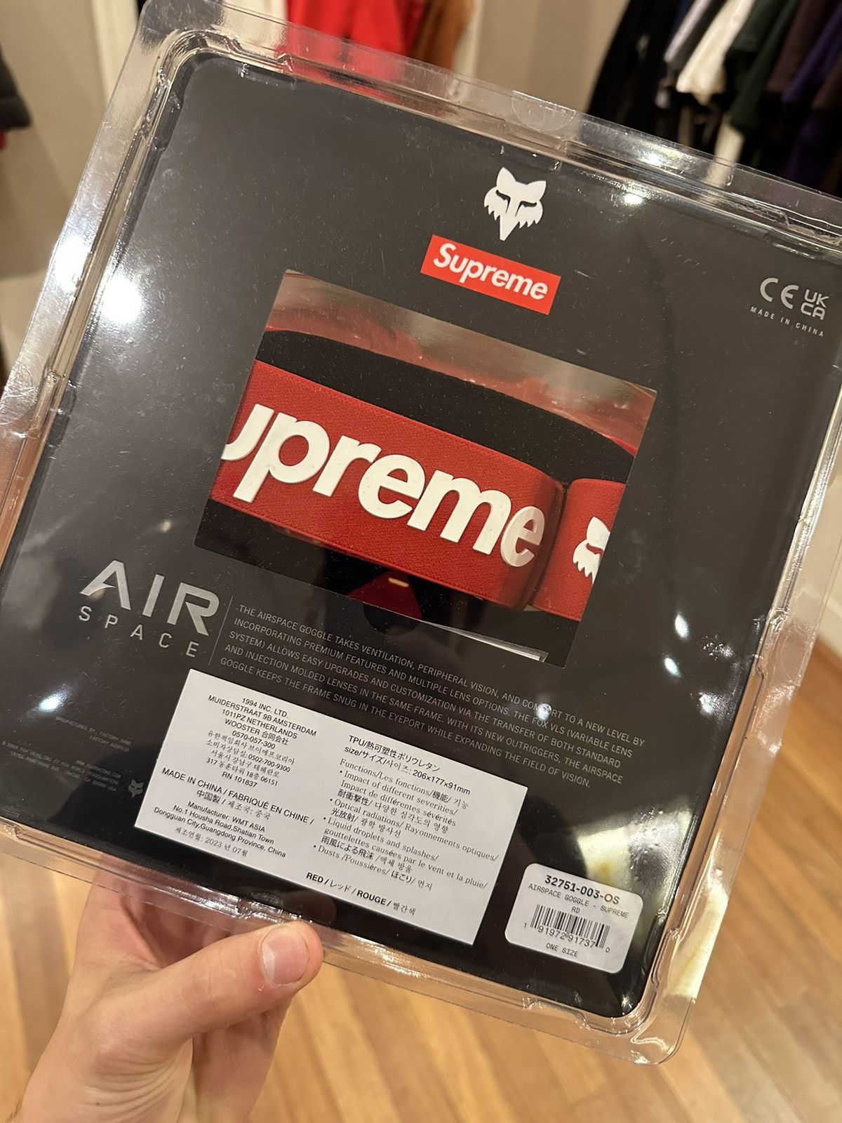 Supreme Supreme Fox air space racing goggles Size ONE SIZE - 3 Thumbnail