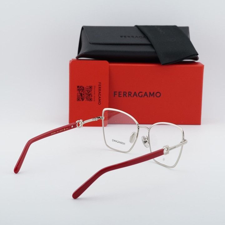 Salvatore Ferragamo Salvatore Ferragamo SF2223N 744 Eyeglasse Burgundy 54mm Size ONE SIZE - 10 Thumbnail