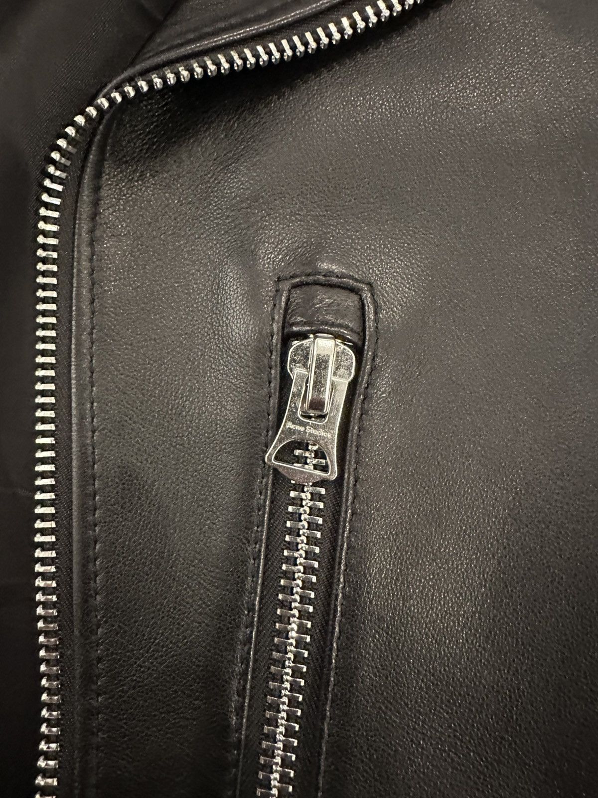 Acne Studios Acne Studios Leather Biker Jacket Size US XXL / EU 58 / 5 - 3 Thumbnail