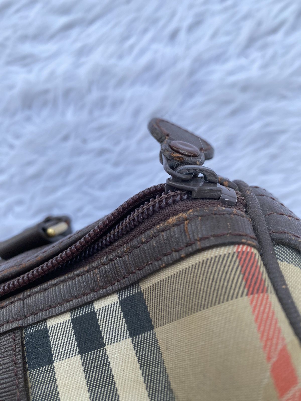 Rare Vintage 90s Burberry Nova Check Speedy Hand Bag