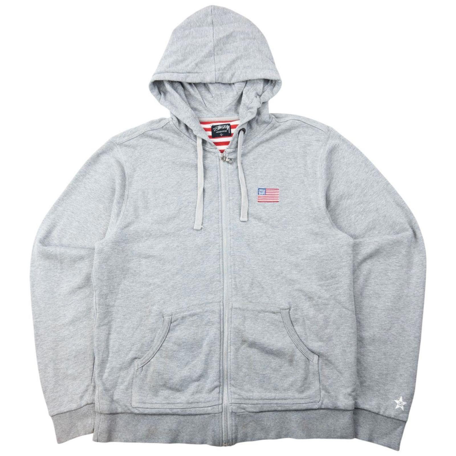 Stussy Vintage 2000s Stussy Troops Stripe Lined Zip Up Hoodie M Size US M / EU 48-50 / 2 - 1 Thumbnail